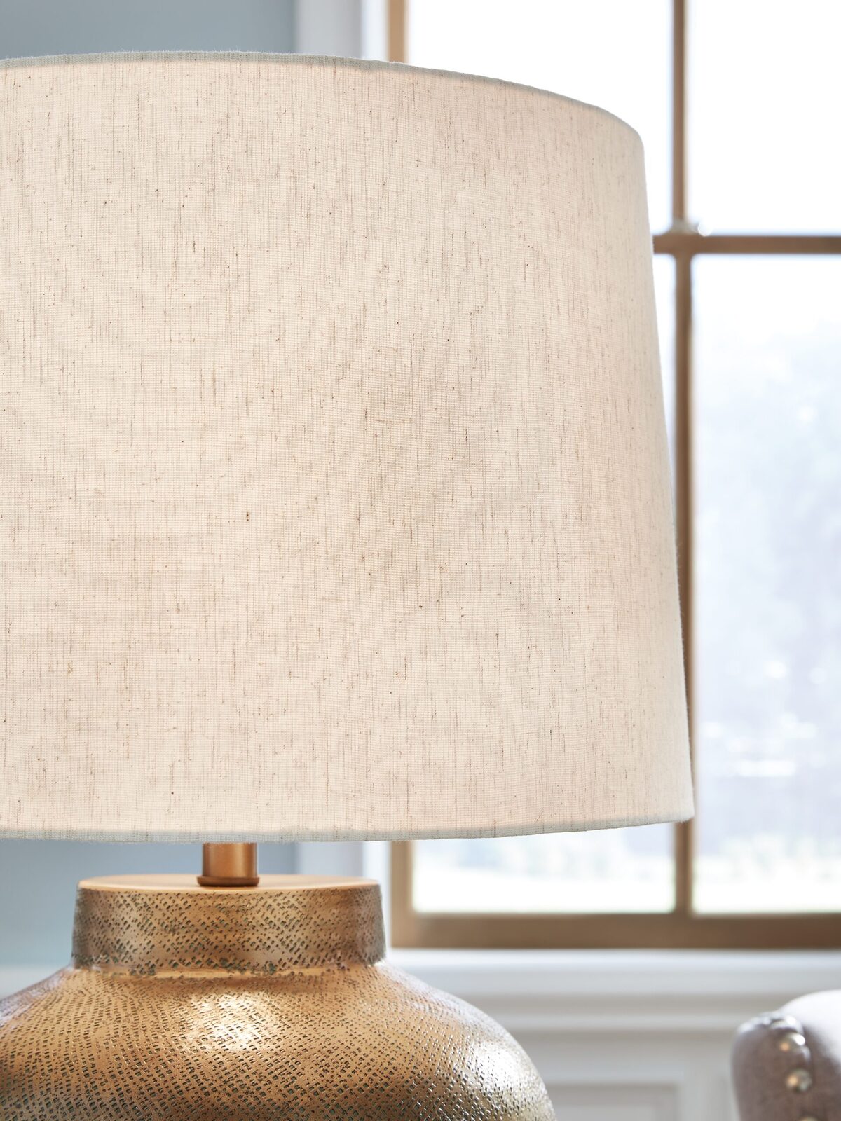 Madney - Metal Table Lamp - Antique Gold Finish - Image 3