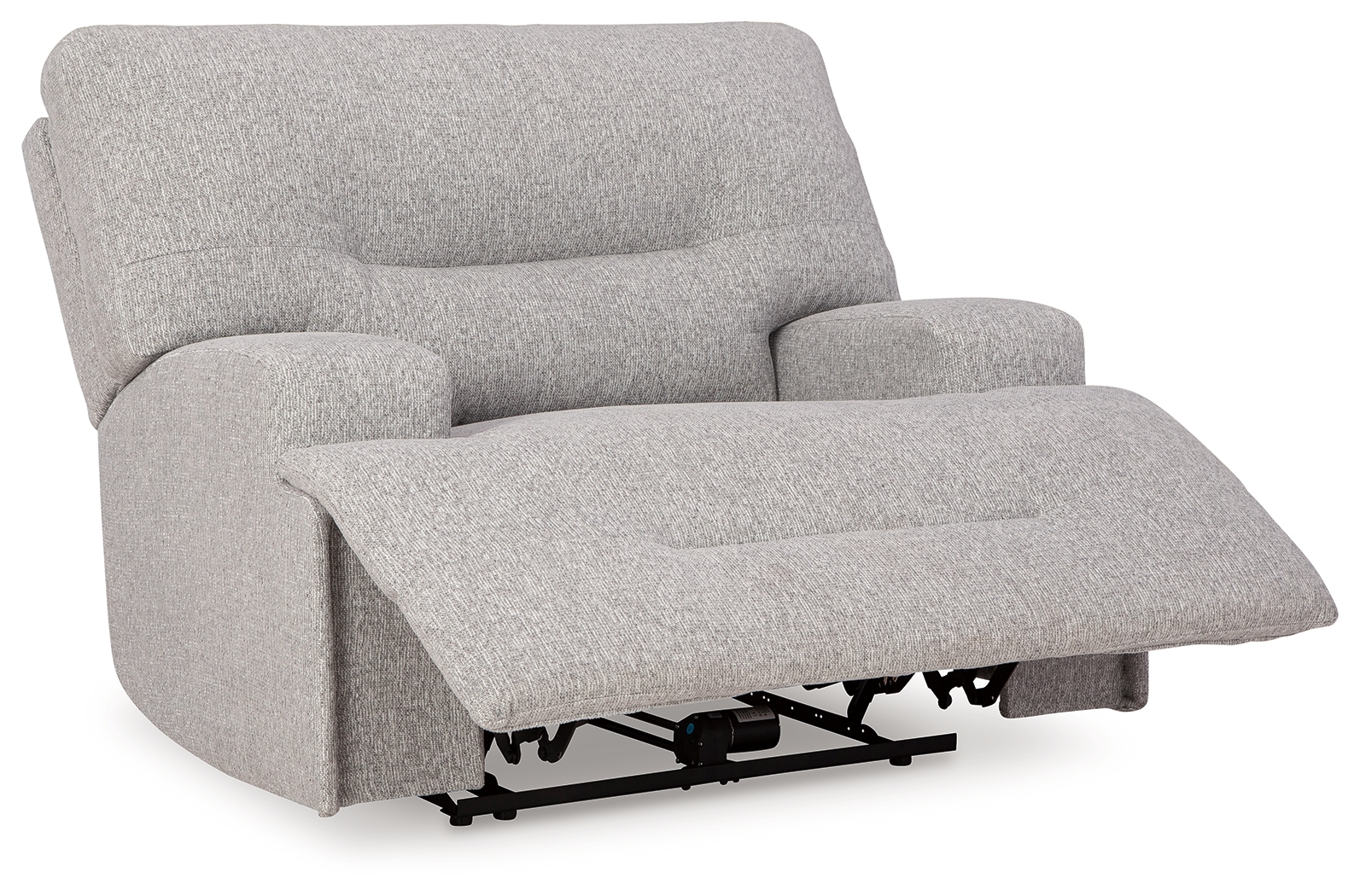 Acklen Place - 4 Pc. - 3-Piece Power Reclining Sectional Sofa With Raf Chaise, Wide Seat Power Recliner - Pewter - Image 6
