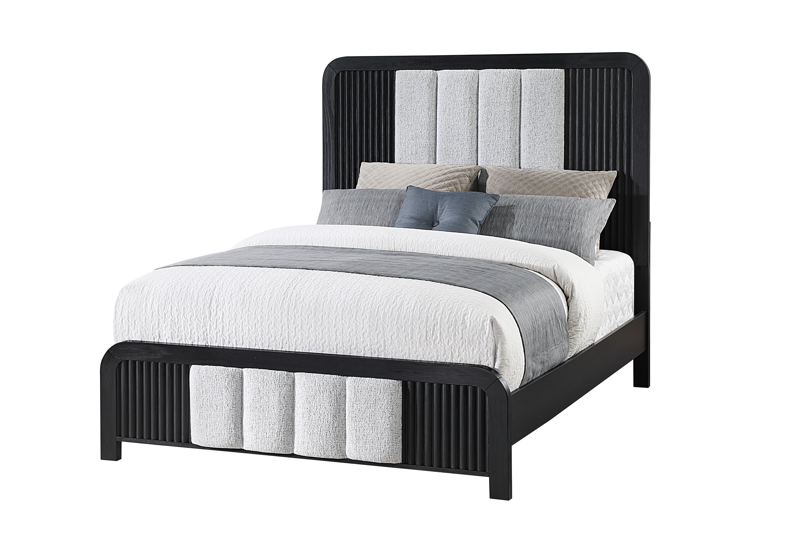 Beckett - Upholstered Bed - Black