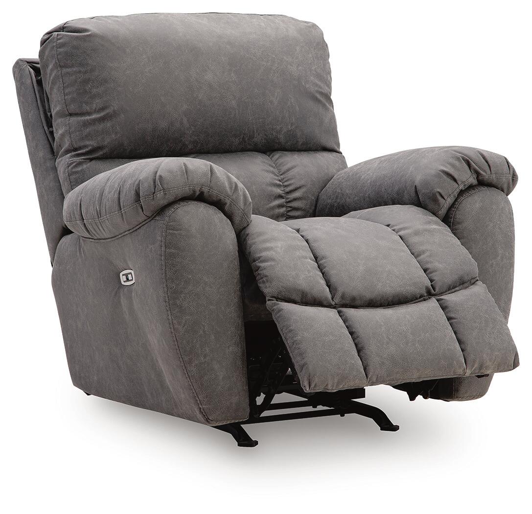 Bakerstein - Power Rocker Recliner With Adjustable Headrest - Galaxy - Image 4