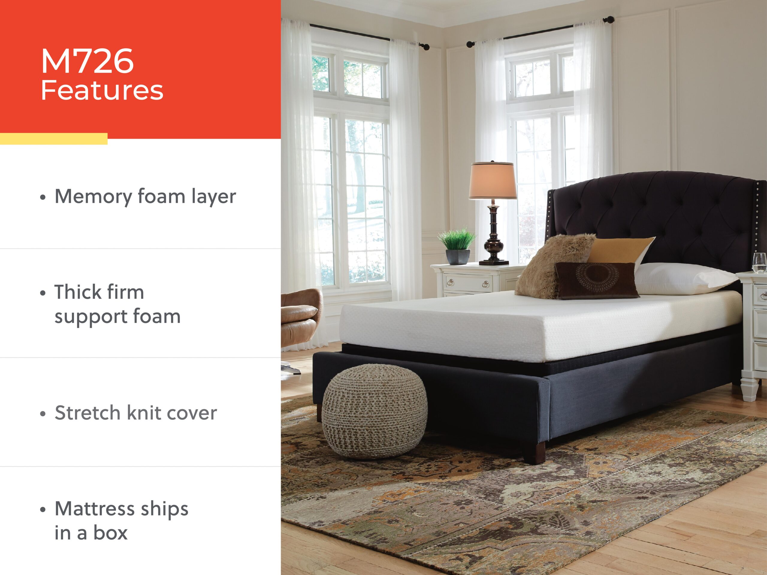 Chime 8 Inch Memory Foam - Medium Memory Foam Mattress - Image 4