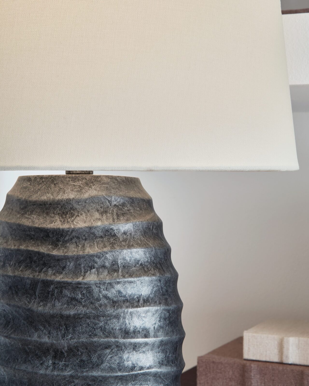 Caronick - Poly Table Lamp (Set of 2) - Antique Silver Finish - Image 3