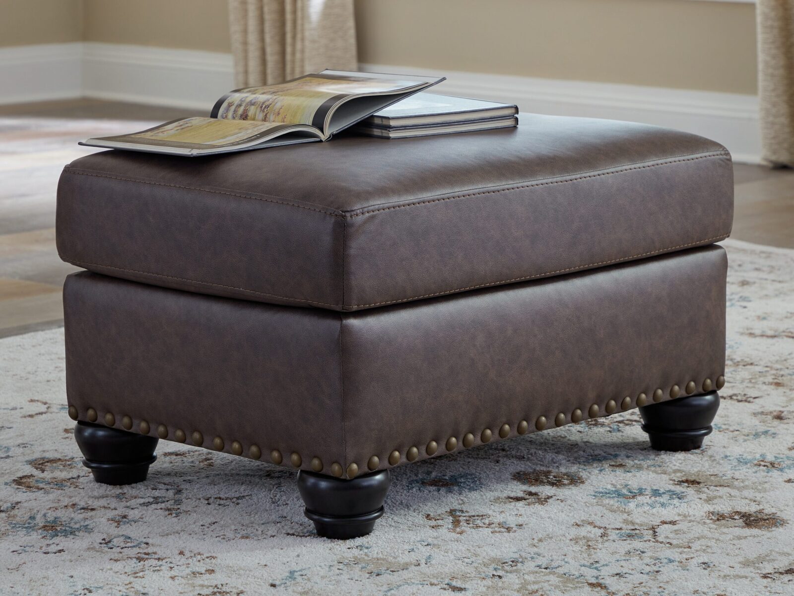 Roxmere - Ottoman - Umber - Image 2