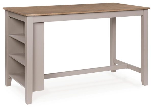 Harperfeld - Rectangular Dining Room Counter Table - Natural / Gray
