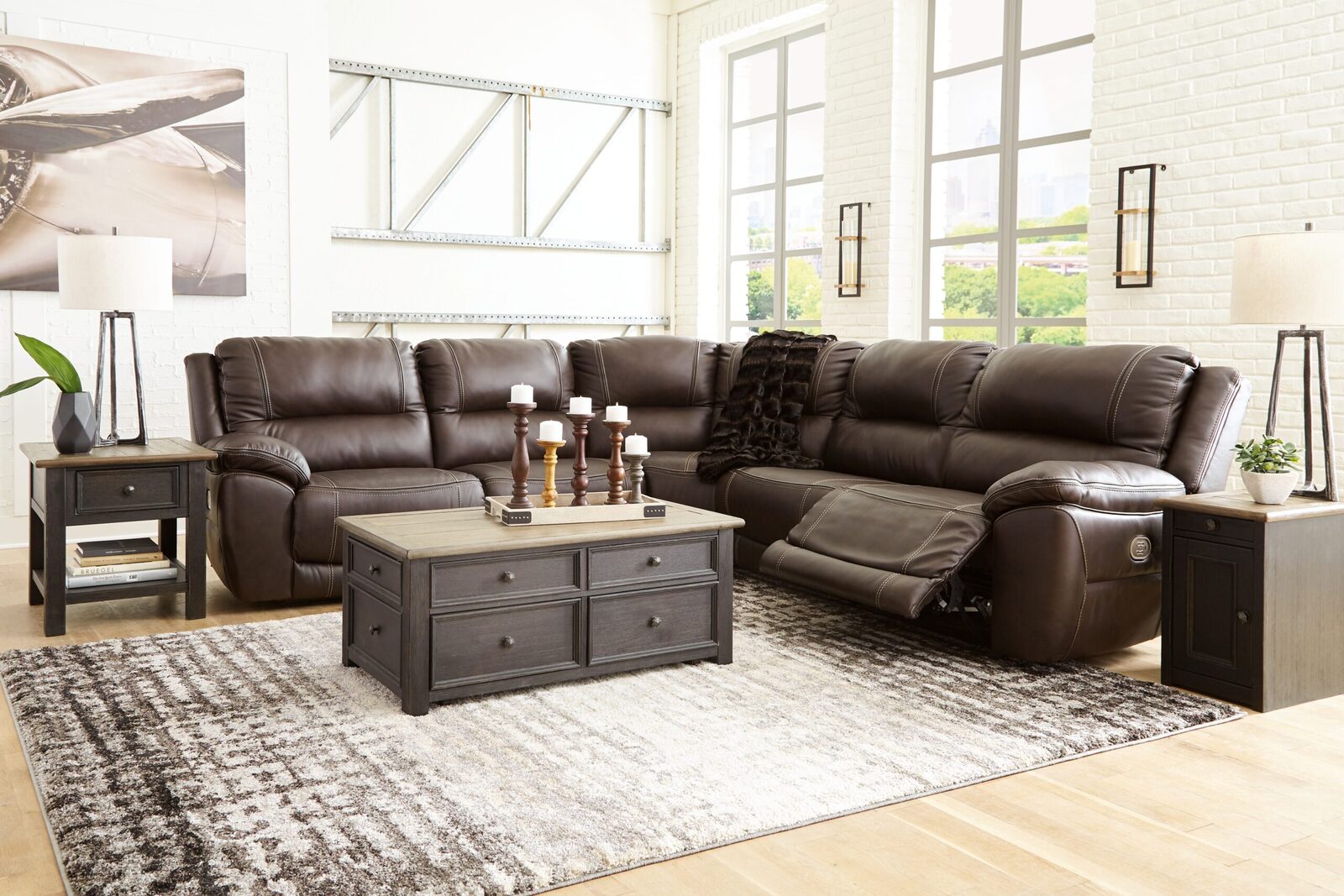 Dunleith - 5 Piece Power Reclining Sectional - Image 10