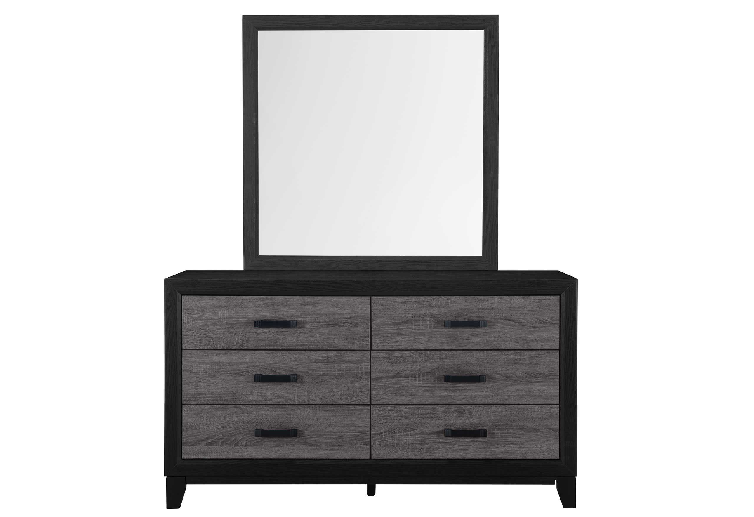 Lisbon - 5 Piece Bedroom Set (Bookcase Bed) - Black / Gray - Image 5