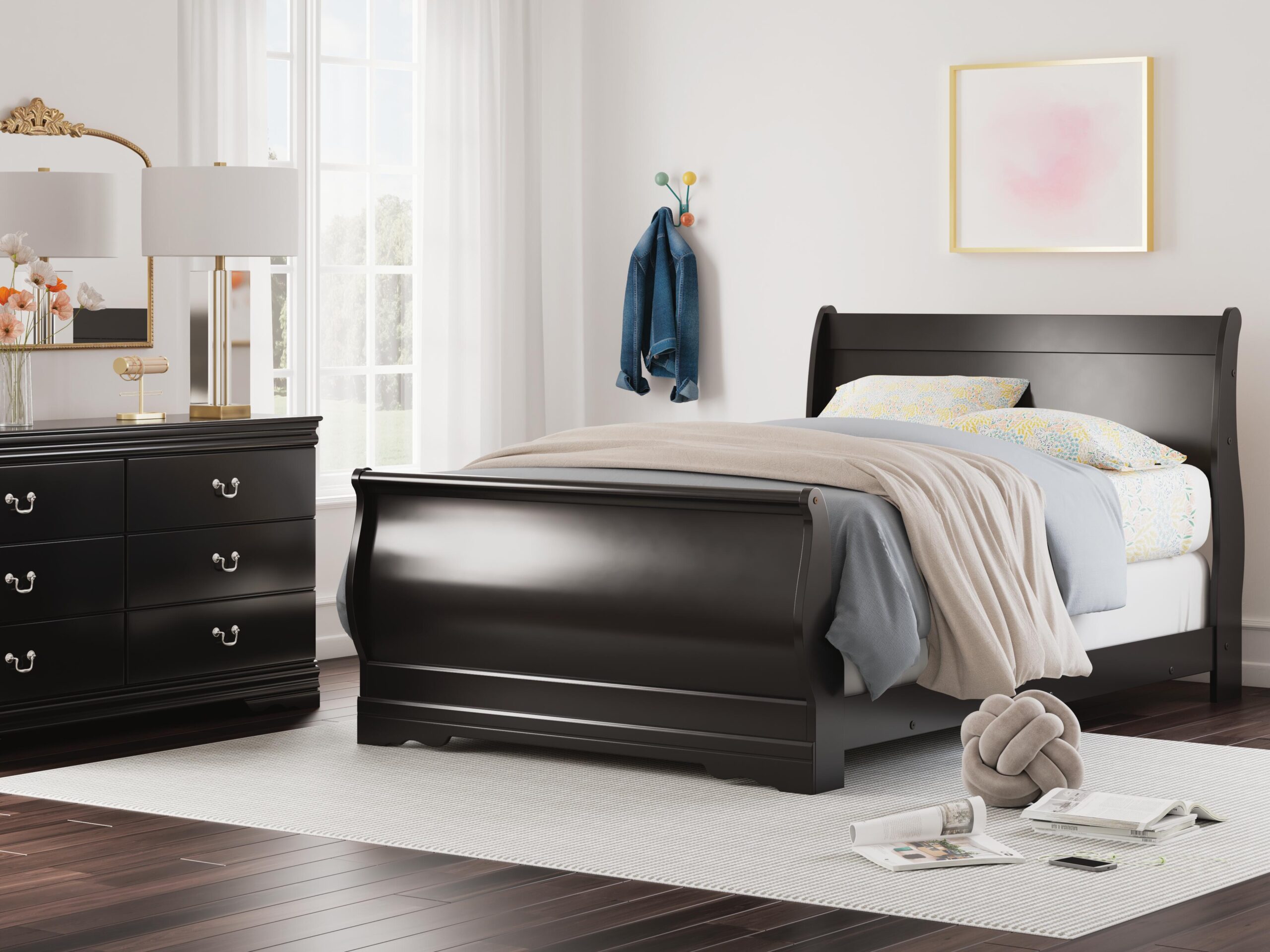 Huey Vineyard - Sleigh Bed - Image 10
