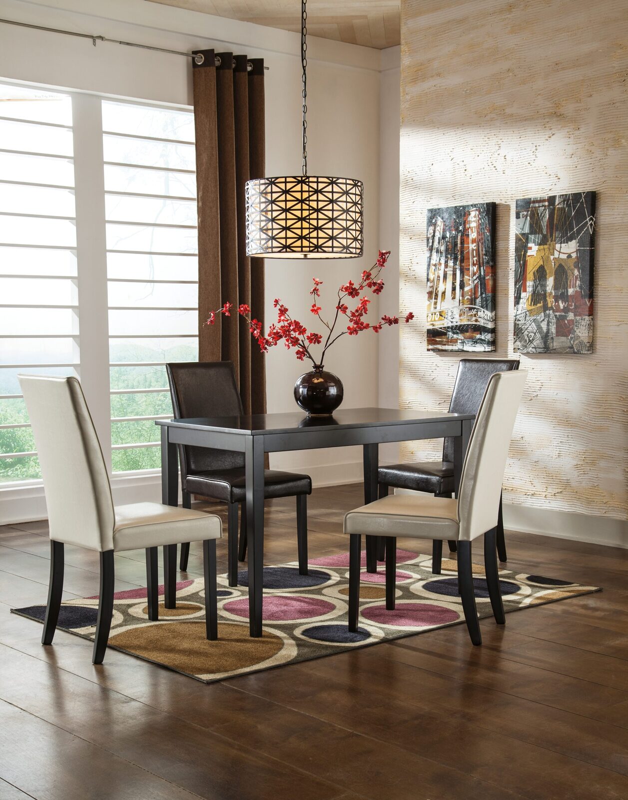Kimonte - Rectangular Dining Room Table - Dark Brown - Image 7