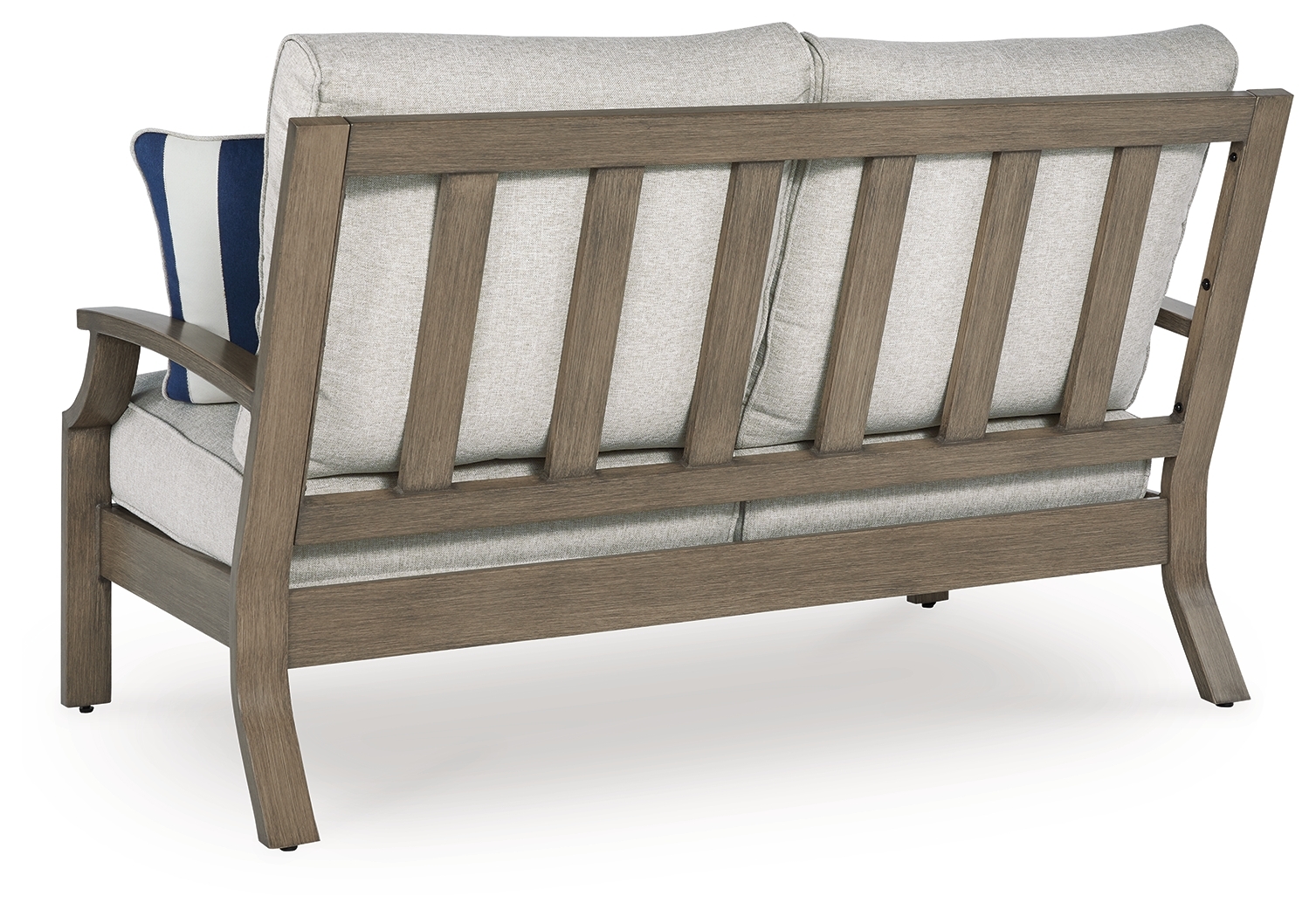 Rainier Ranch - Loveseat With Cushion - Brown / Beige - Image 5