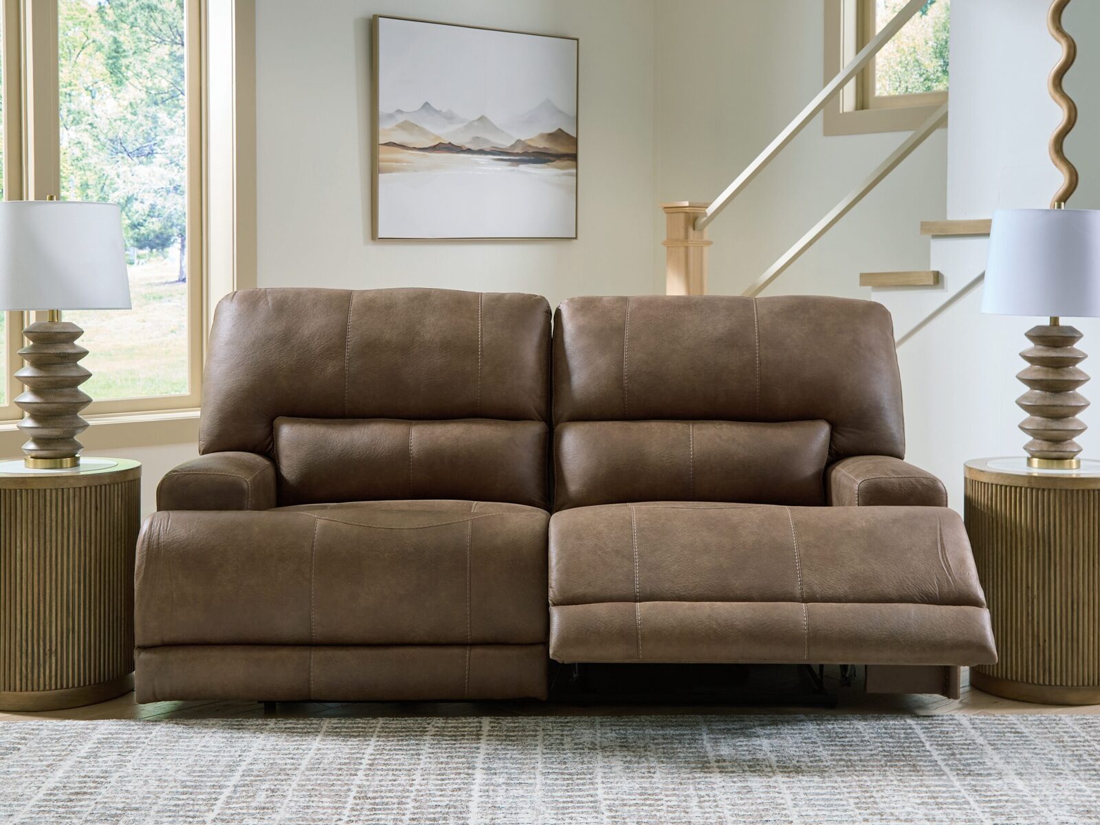 Beckley Place - 2 Seat Power Reclining Sofa With Adjustable Headrest - Earth - Image 6