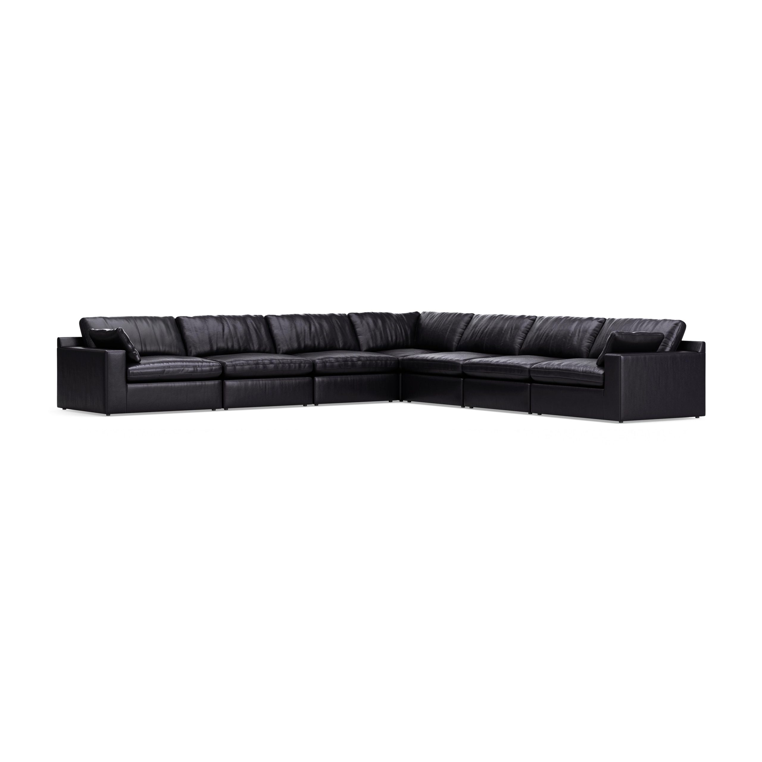 Emilia - 7-Piece Sectional - Black