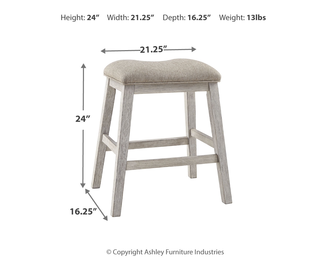 Skempton - Upholstered Stool (Set of 2) - White - Image 5