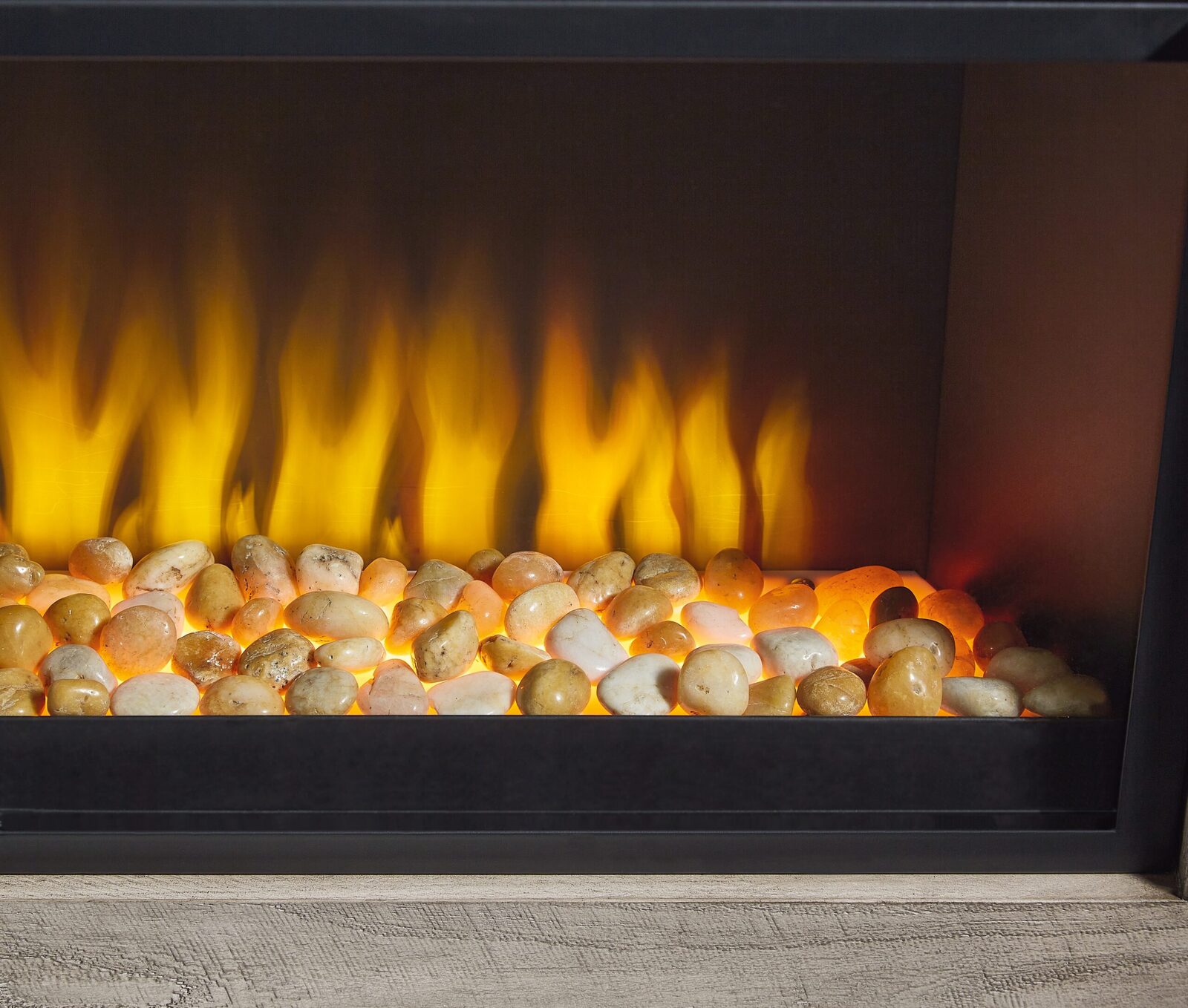 Entertainment Accessories - Wide Fireplace Insert - Black - Image 9