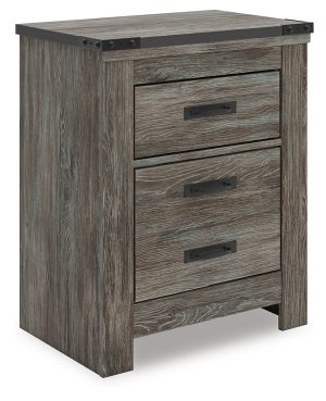 Frandern - Two Drawer Night Stand - Gray