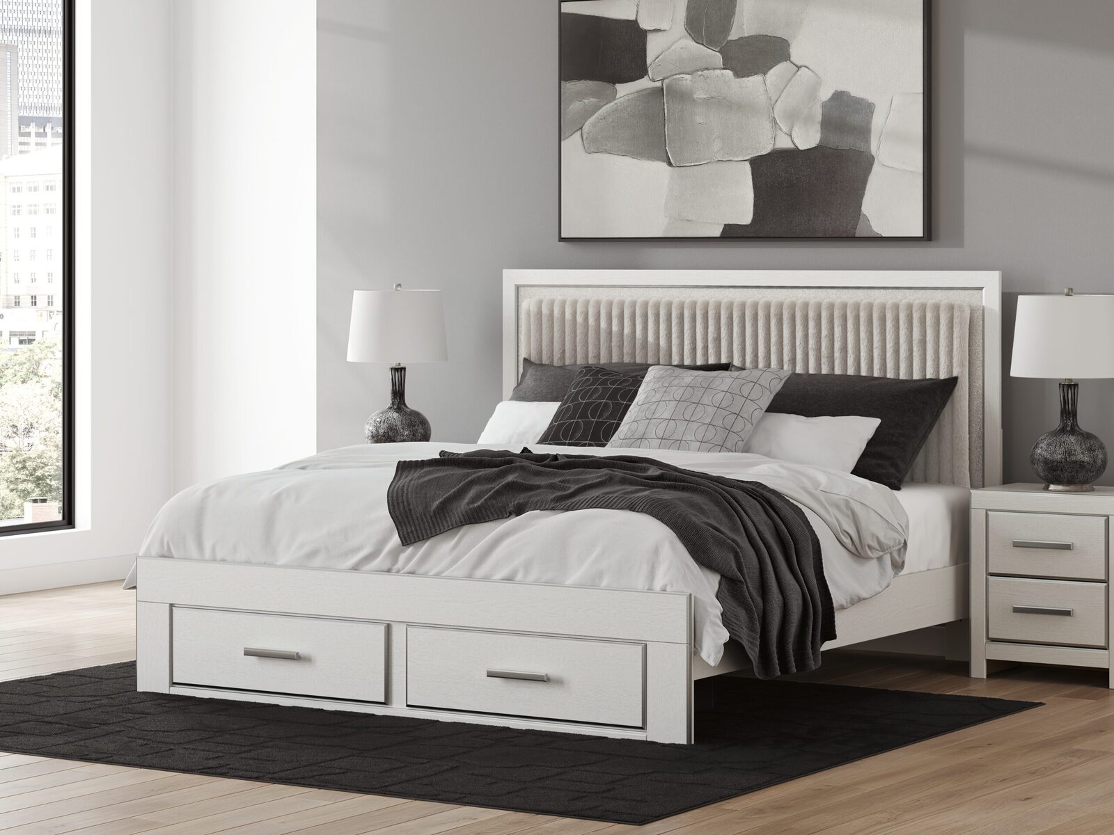 Zuraleus - Upholstered Panel Platform Storage Bed - Image 29