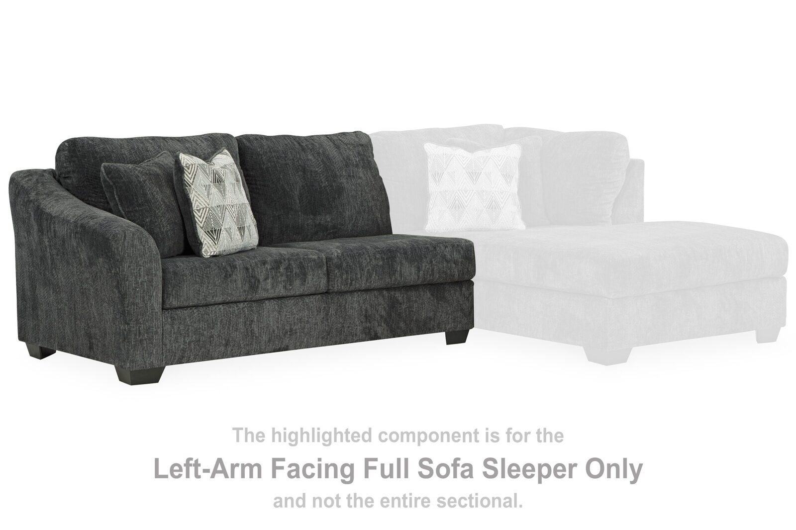 Biddeford - Laf Full Sofa Sleeper - Shadow - Image 2