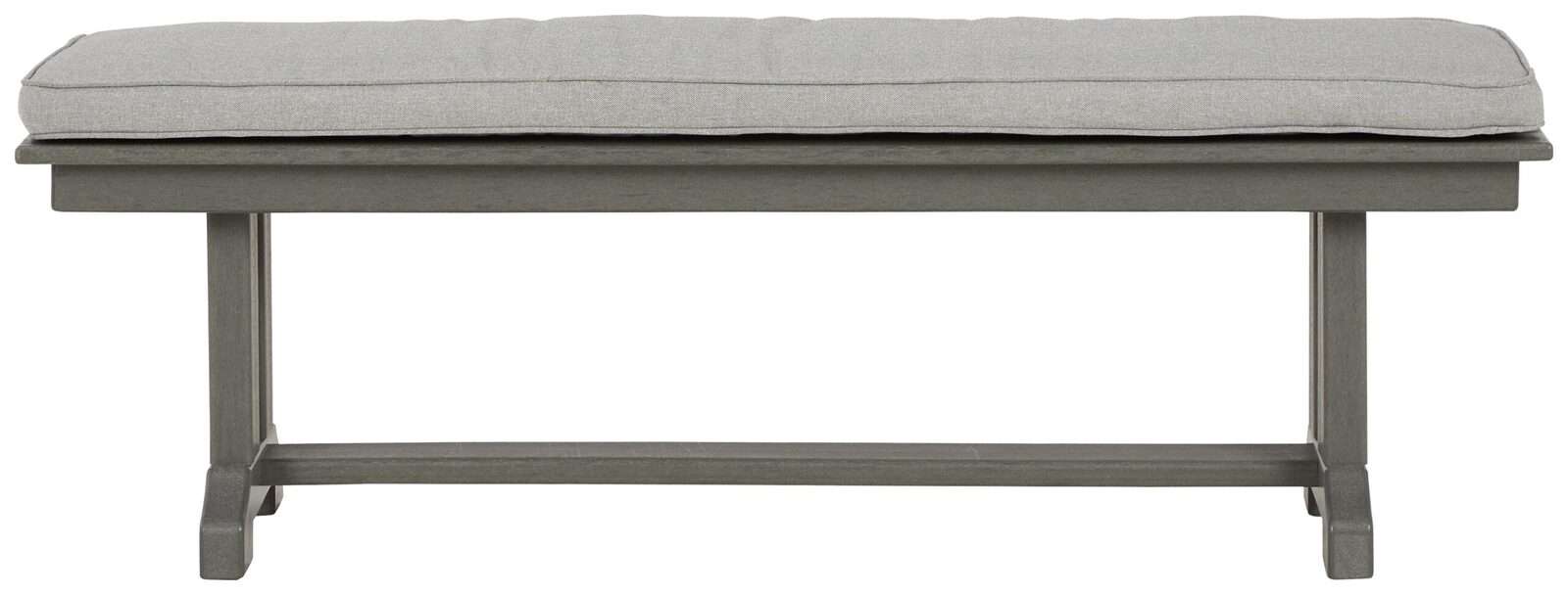 Visola - Bench with Cushion - Gray - Image 3