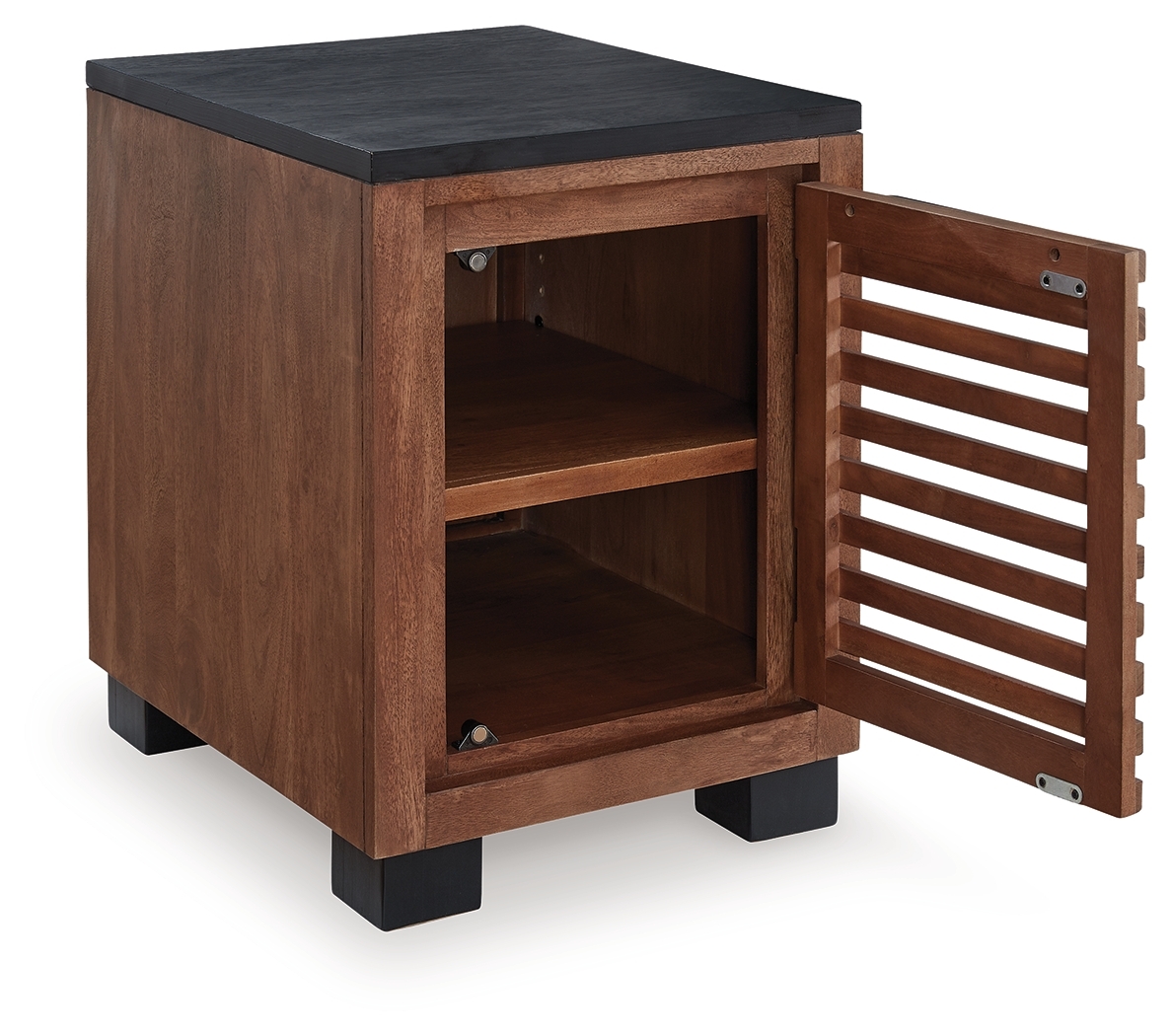 Kallari - Chair Side End Table - Warm Brown / Black - Image 3
