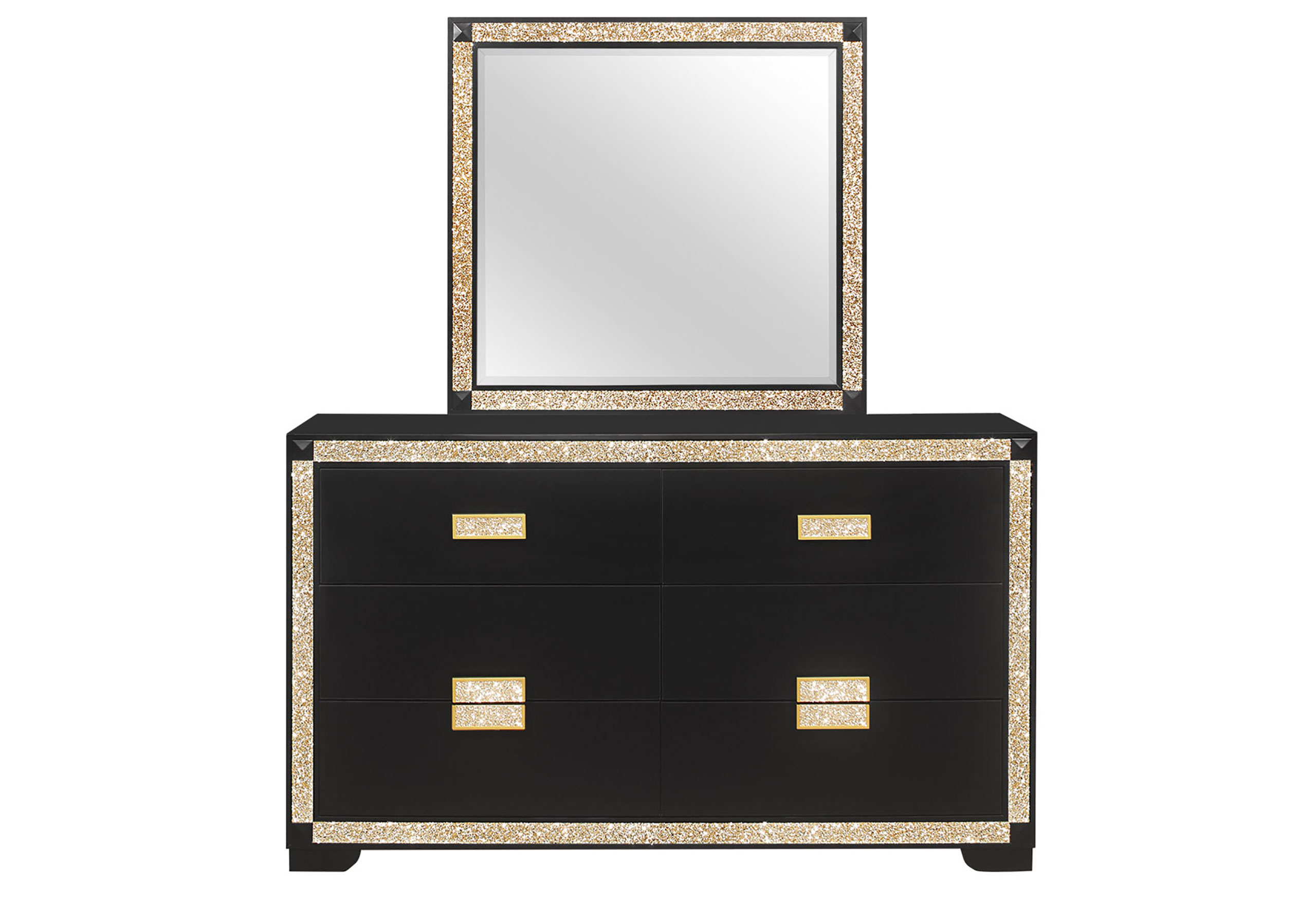 Blake - Dresser - Black / Gold - Image 3