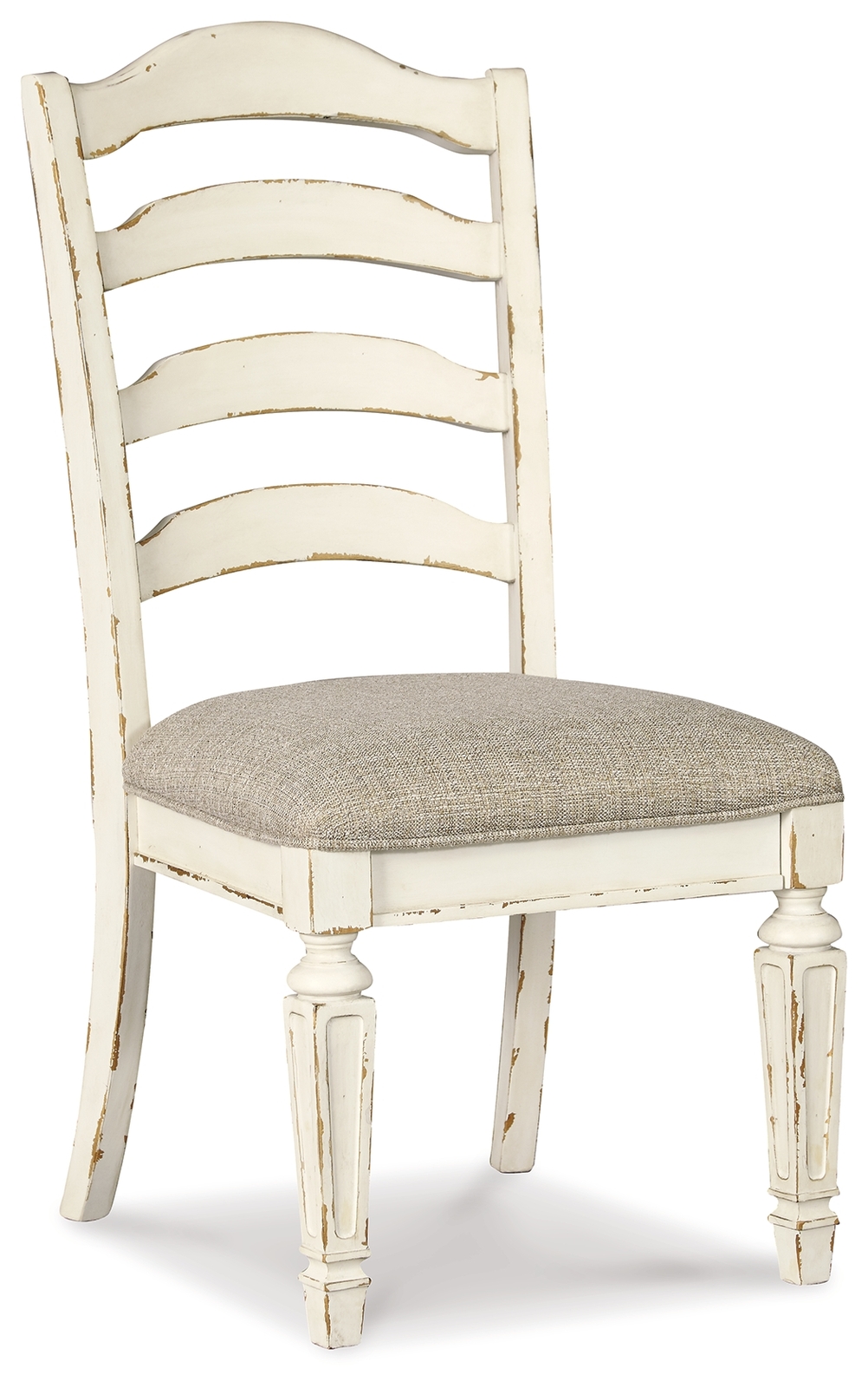 Realyn - Dining UPH Side Chair (Set of 2) - Ladderback - Chipped White - Image 8