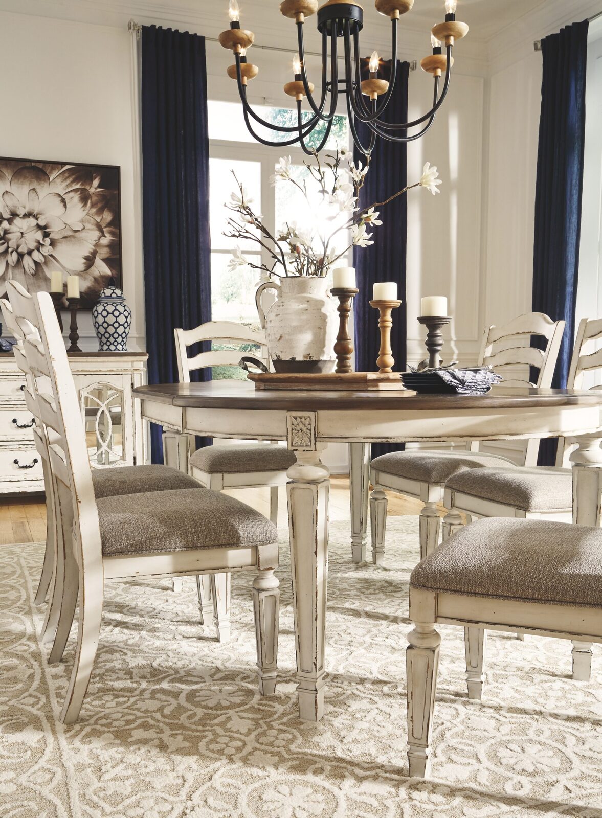 Realyn - Dining UPH Side Chair (Set of 2) - Ladderback - Chipped White - Image 10
