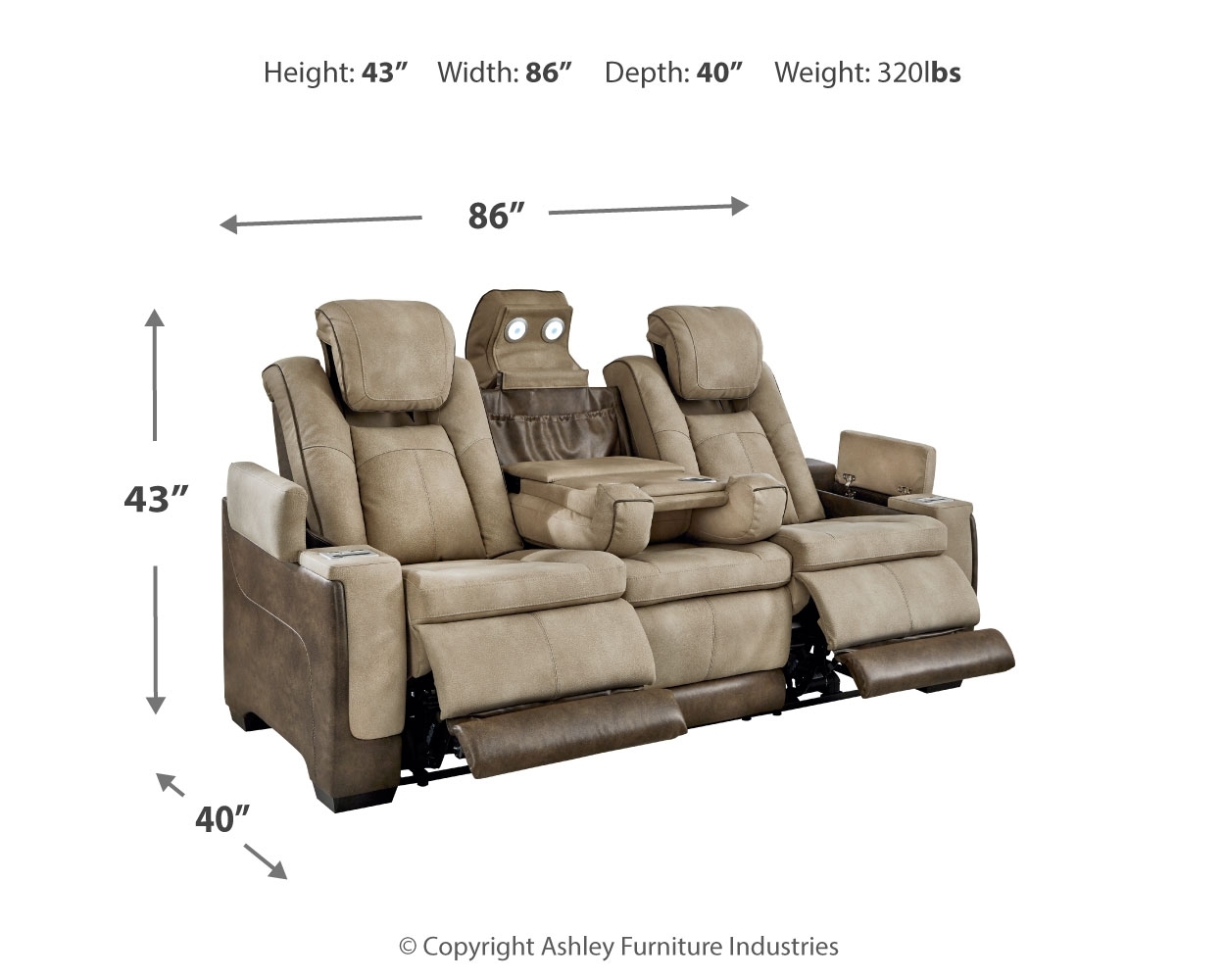 Next-Gen Durapella - Power Reclining Sofa - Image 5