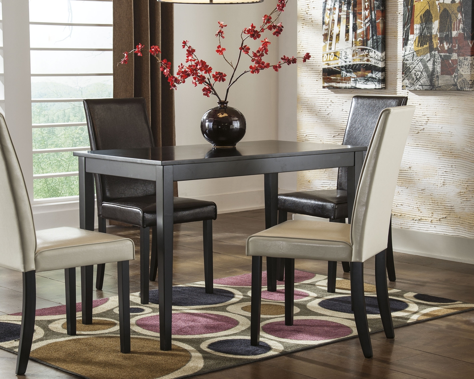 Kimonte - Rectangular Dining Room Table - Dark Brown - Image 2
