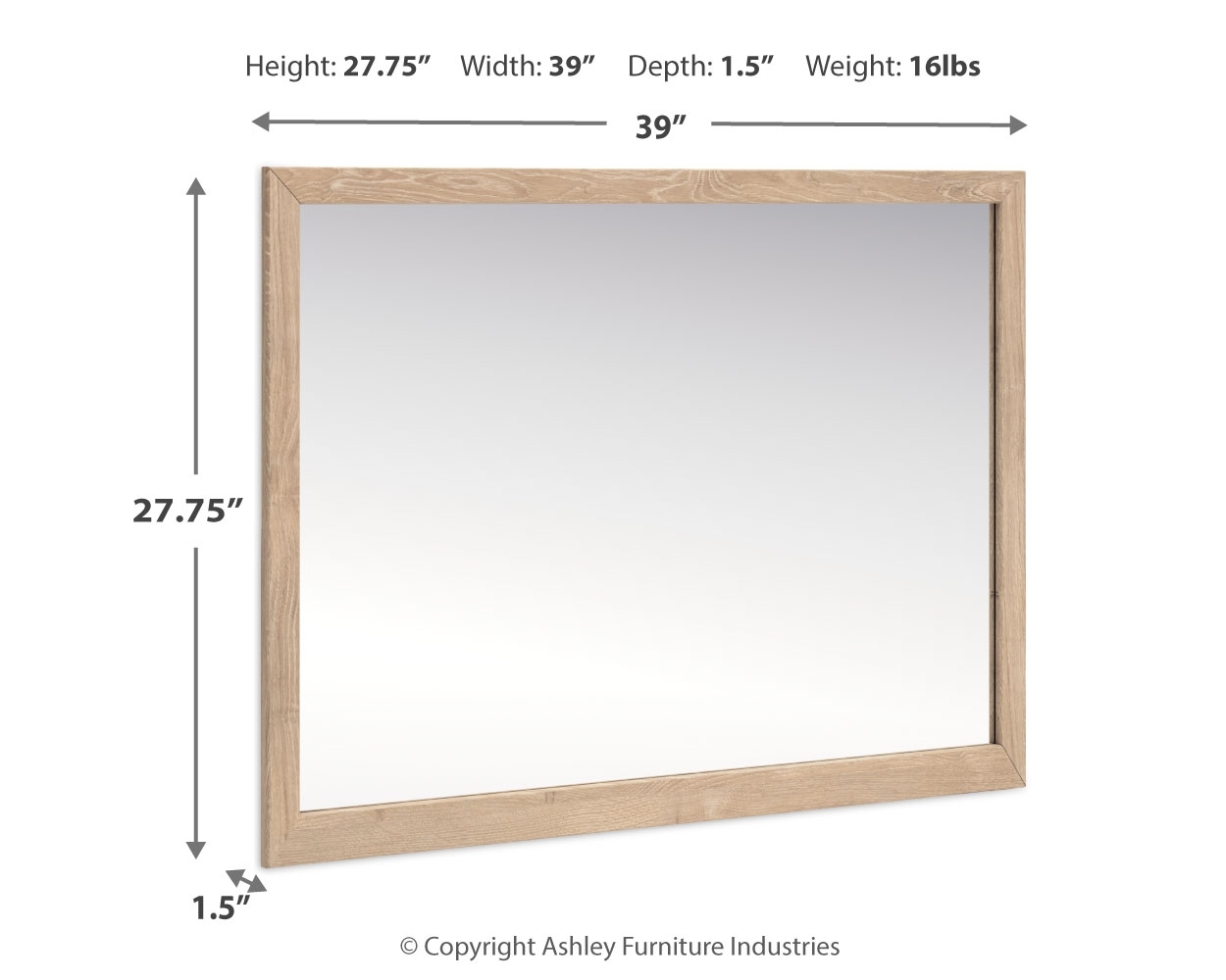 Cielden - Bedroom Mirror - Tan - Image 3
