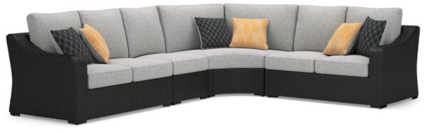 Beachcroft - 4-Piece Outdoor Sectional - Black