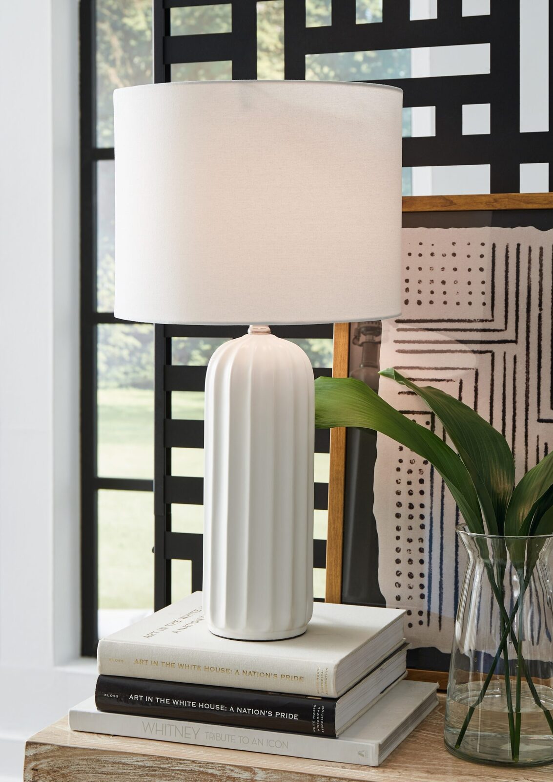 Clarkland - Ceramic Table Lamp (Set of 2) - White - Image 2