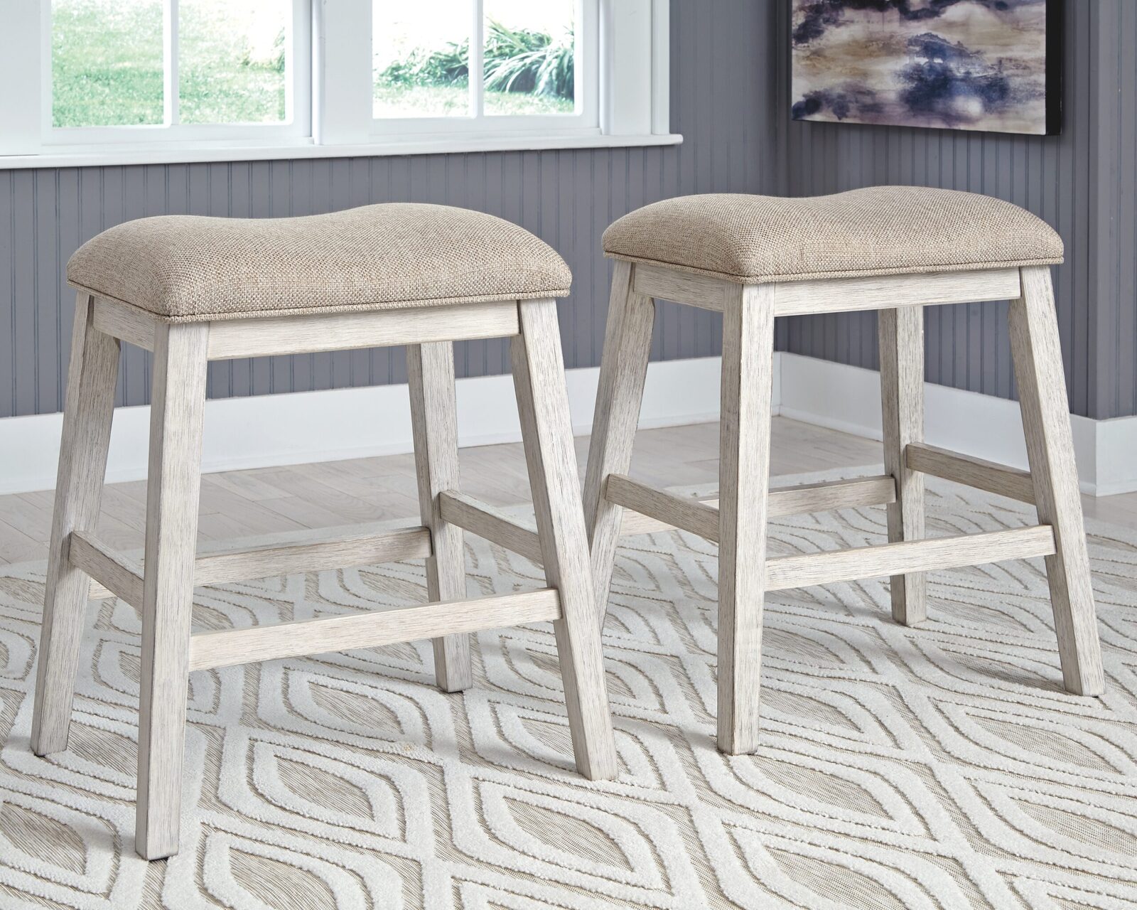 Skempton - Rectangular Counter Table With Storage Set - Image 9