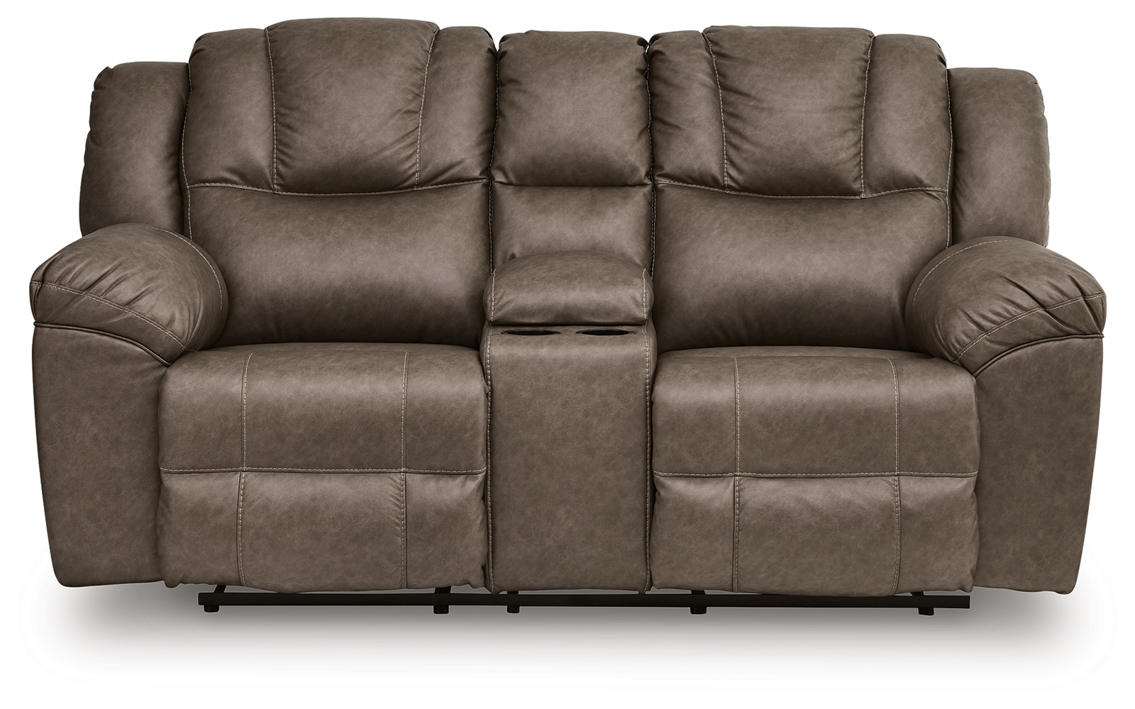 Lowilla - 2 Pc. - Reclining Sofa And Loveseat - Driftwood - Image 7