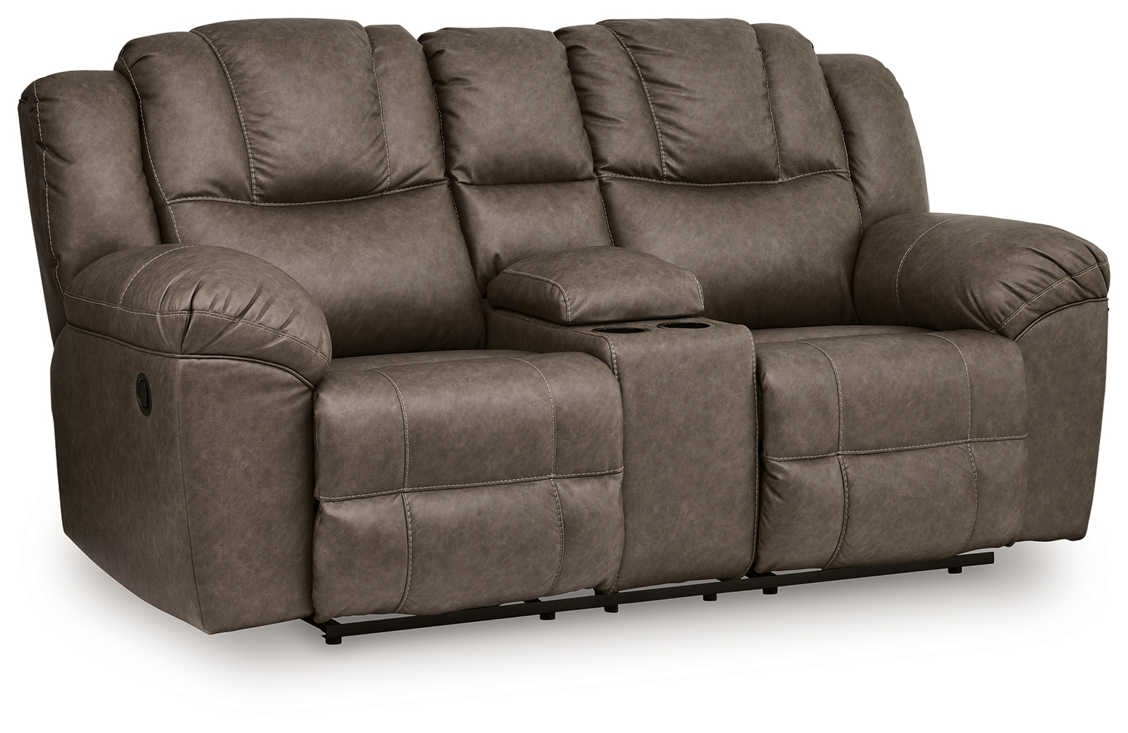 Lowilla - 2 Pc. - Reclining Sofa And Loveseat - Driftwood - Image 9