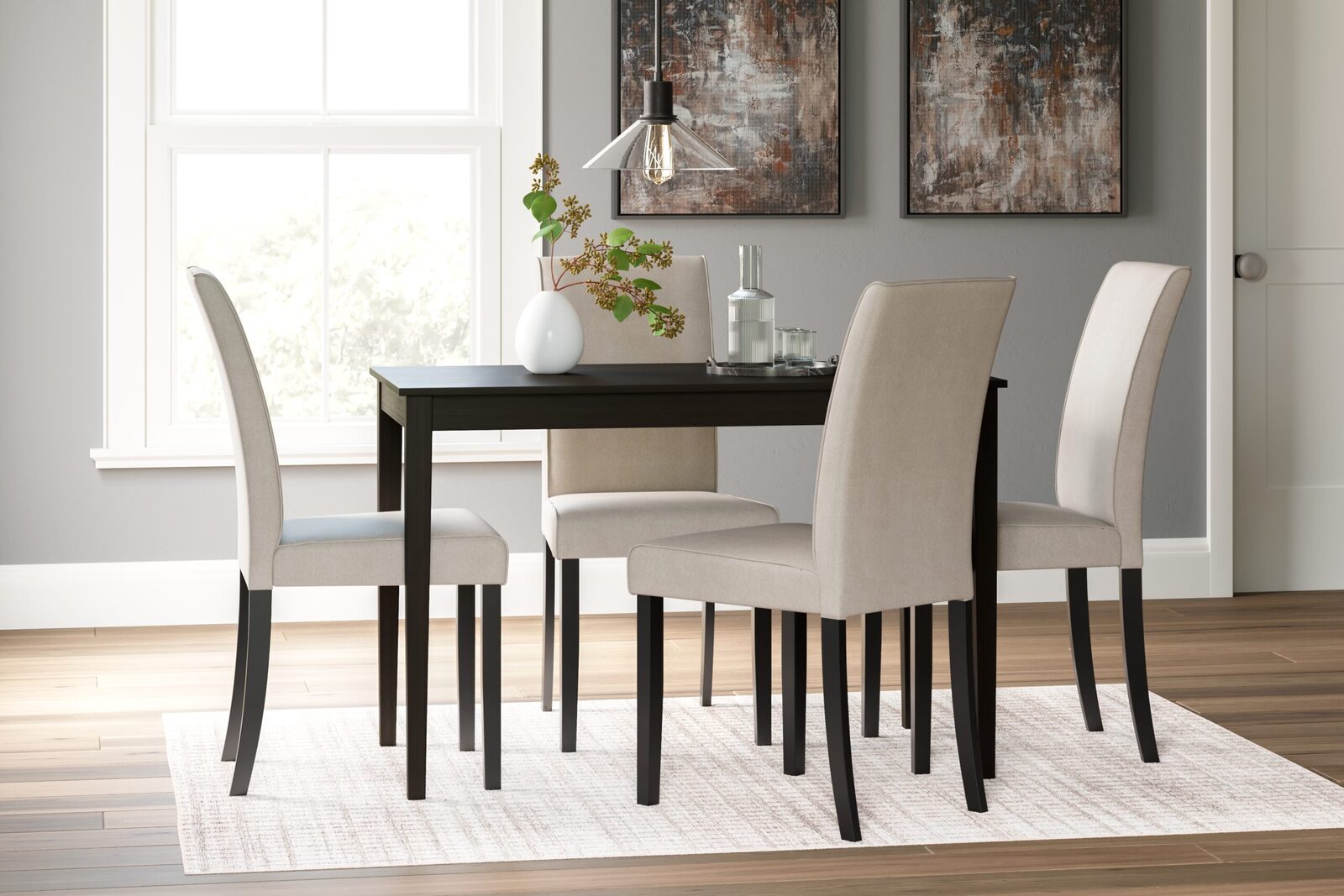 Kimonte - Rectangular Dining Room Table - Dark Brown - Image 10