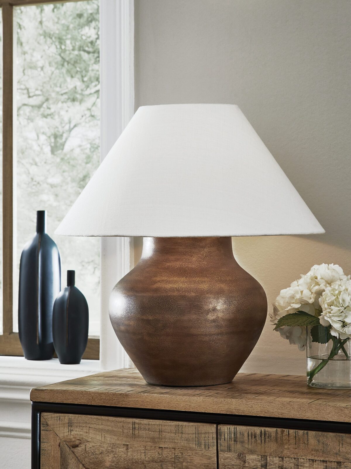 Whitham - Metal Table Lamp - Antique Copper Finish - Image 2