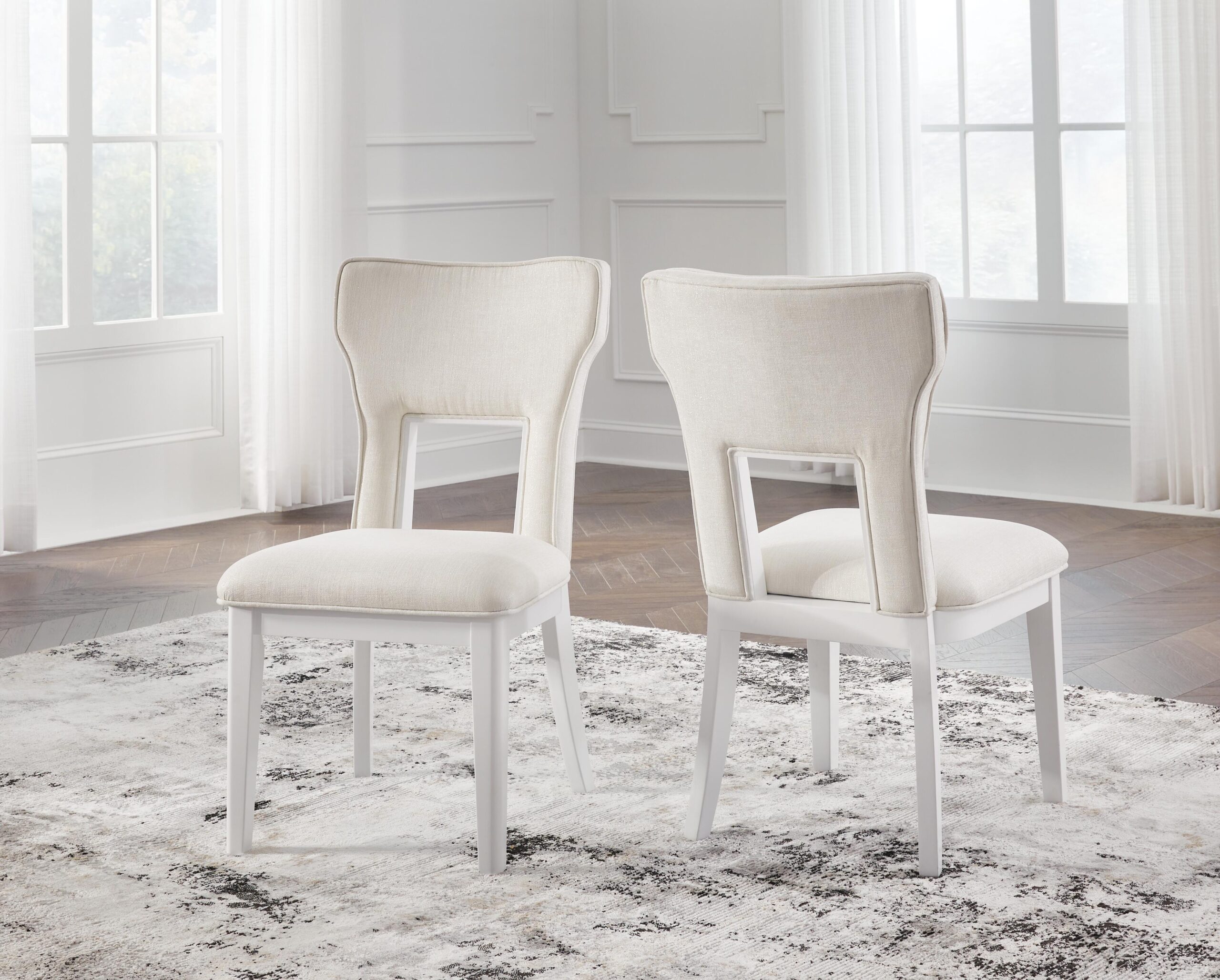 Chalanna - Dining Upholstered Side Chair (Set of 2) - White - Image 2