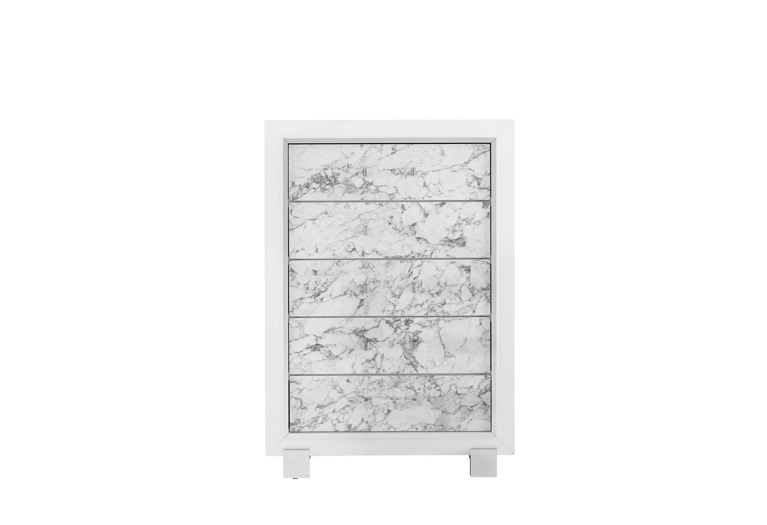 Santorini - 5 Piece Bedroom Set - White - Image 4