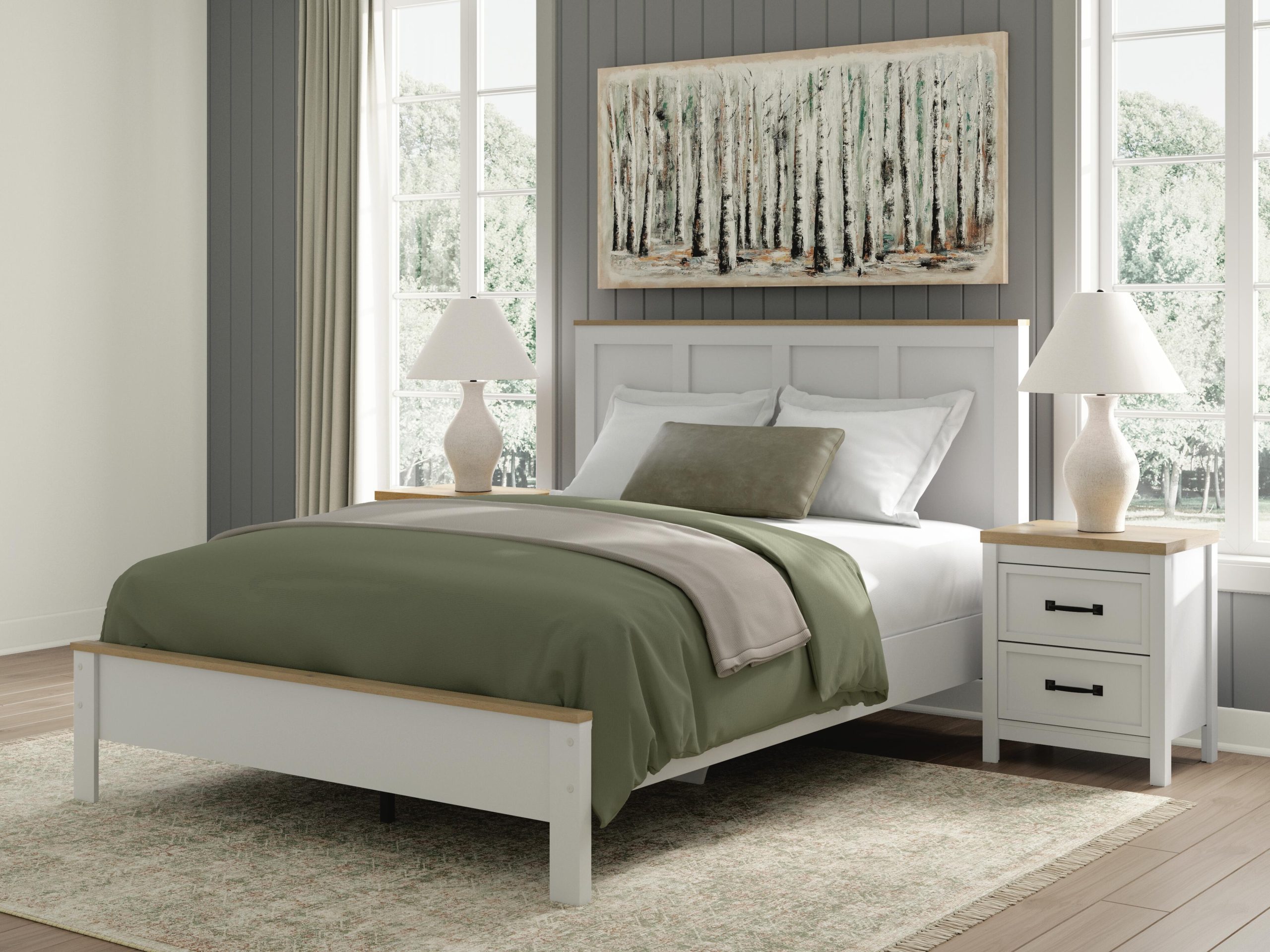 Kerisden - Panel Complete Bed Frame - Image 4