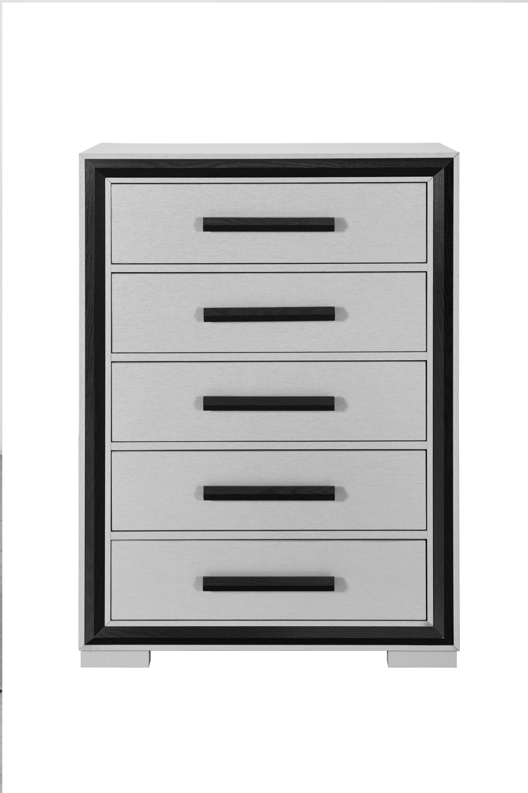 Amelia - 5 Piece Full Bedroom Set With LED, Cooler And Speaker - Black / Gray - Image 2