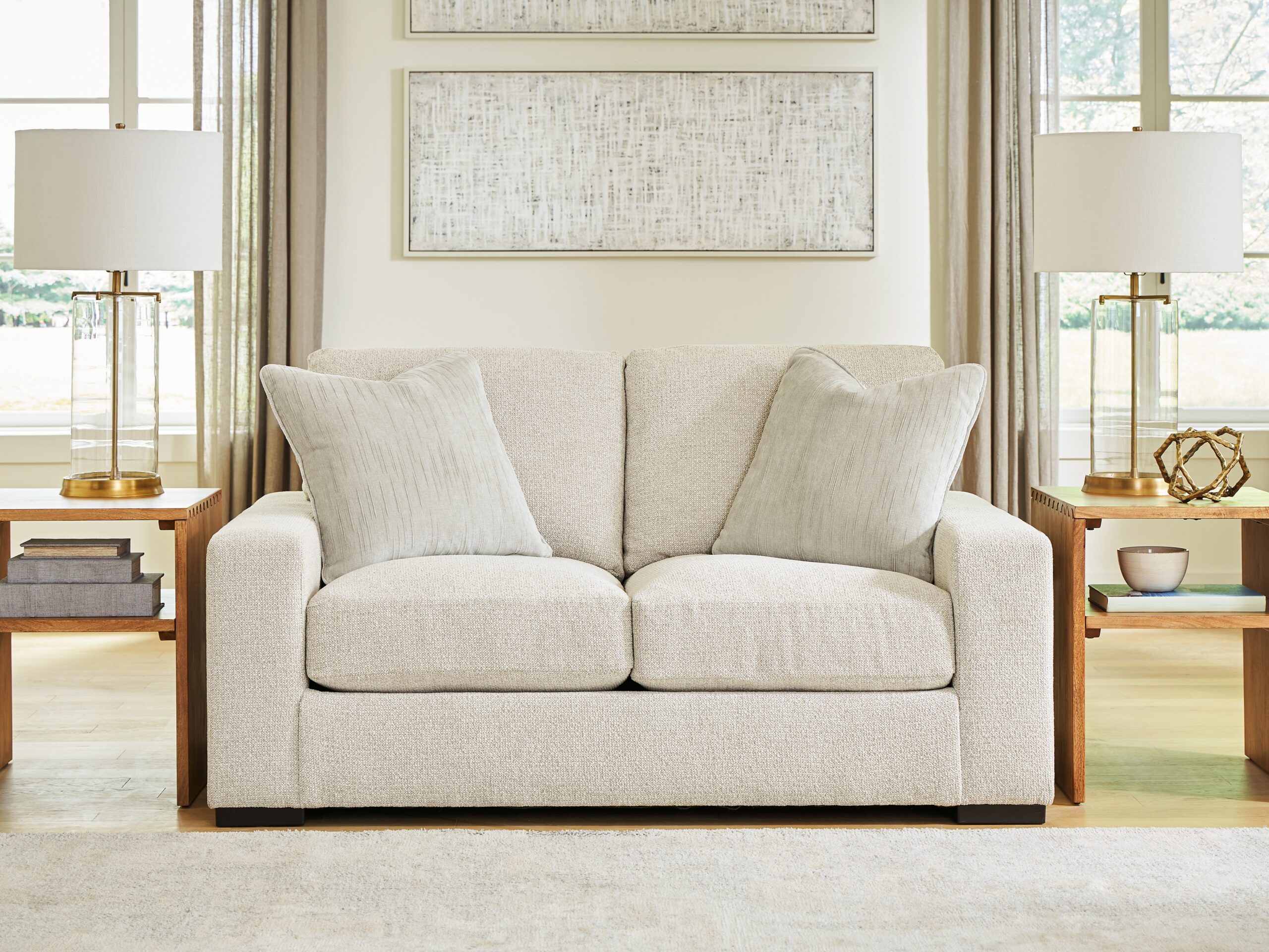 Conlee-Pike - Loveseat - Linen - Image 2