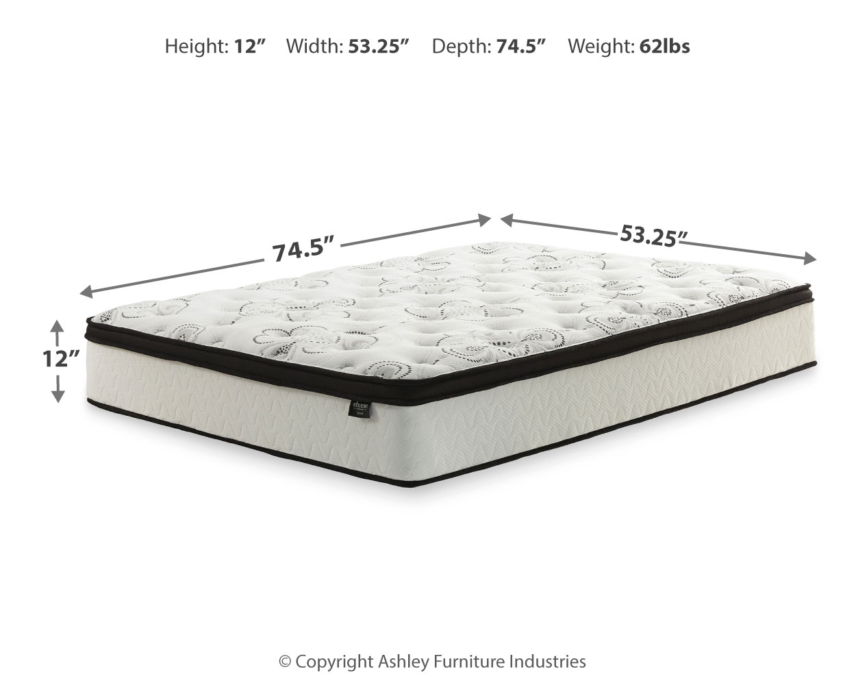 Chime 12 Inch Hybrid - Ultra Plush Hybrid Mattress - Image 30