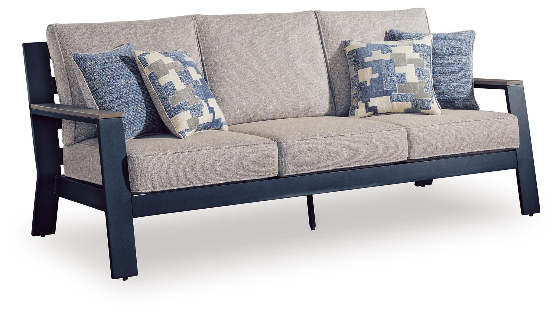 East Beach - Sofa With Cushion - Blue