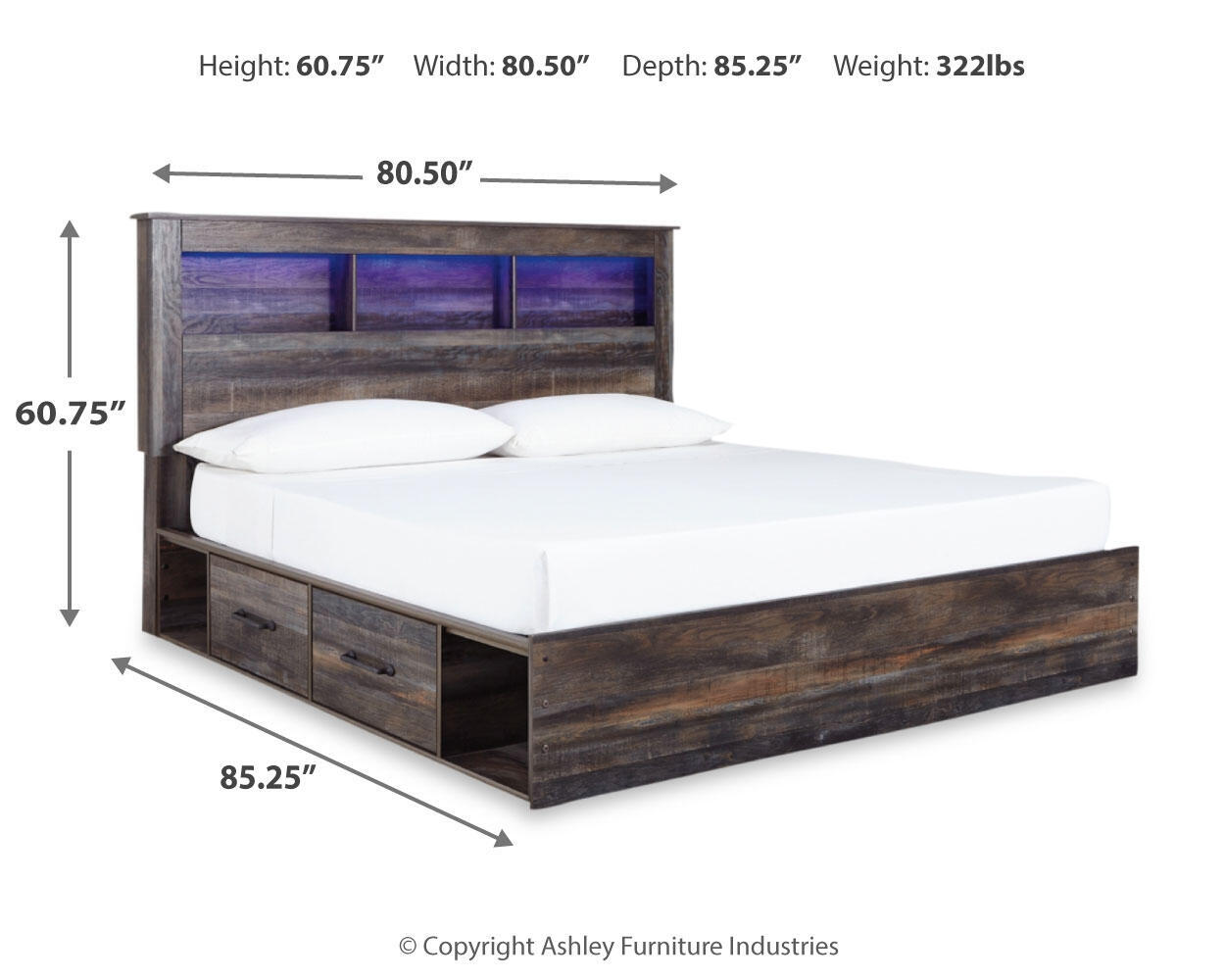 Drystan - Panel Bookcase Bed - Image 40