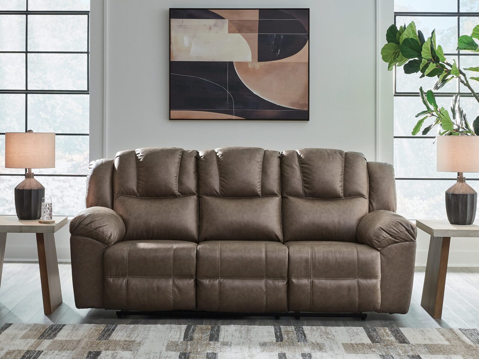 Lowilla - Reclining Sofa - Driftwood - Image 2