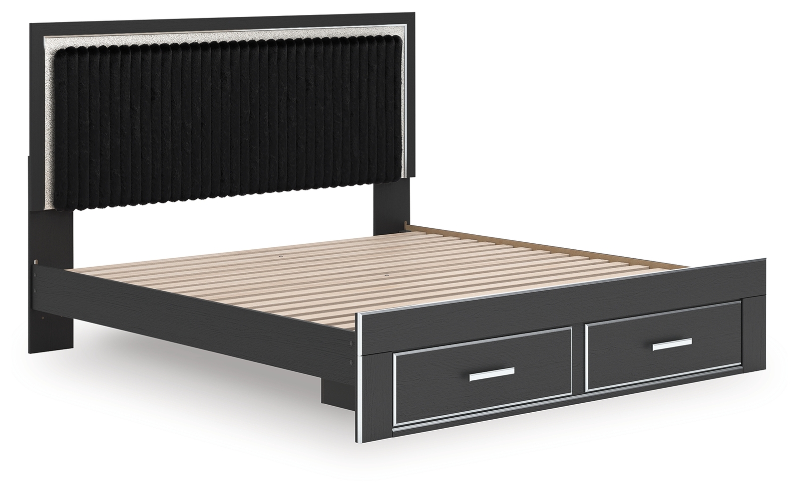 Zuraleus - Upholstered Panel Platform Storage Bed - Image 6