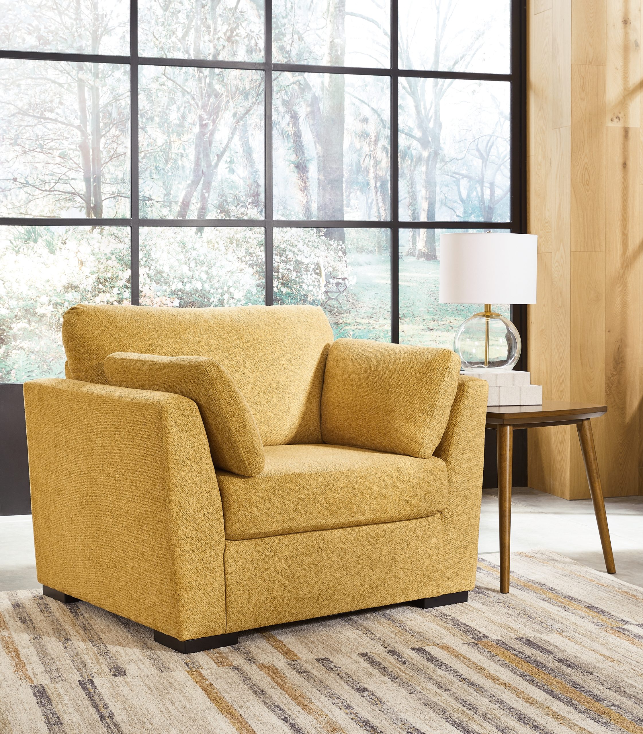 Keerwick - 2 Pc. - Chair And A Half, Ottoman - Sunflower - Image 3