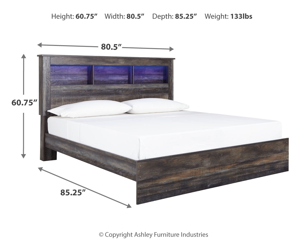 Drystan - Panel Bookcase Bed - Image 39