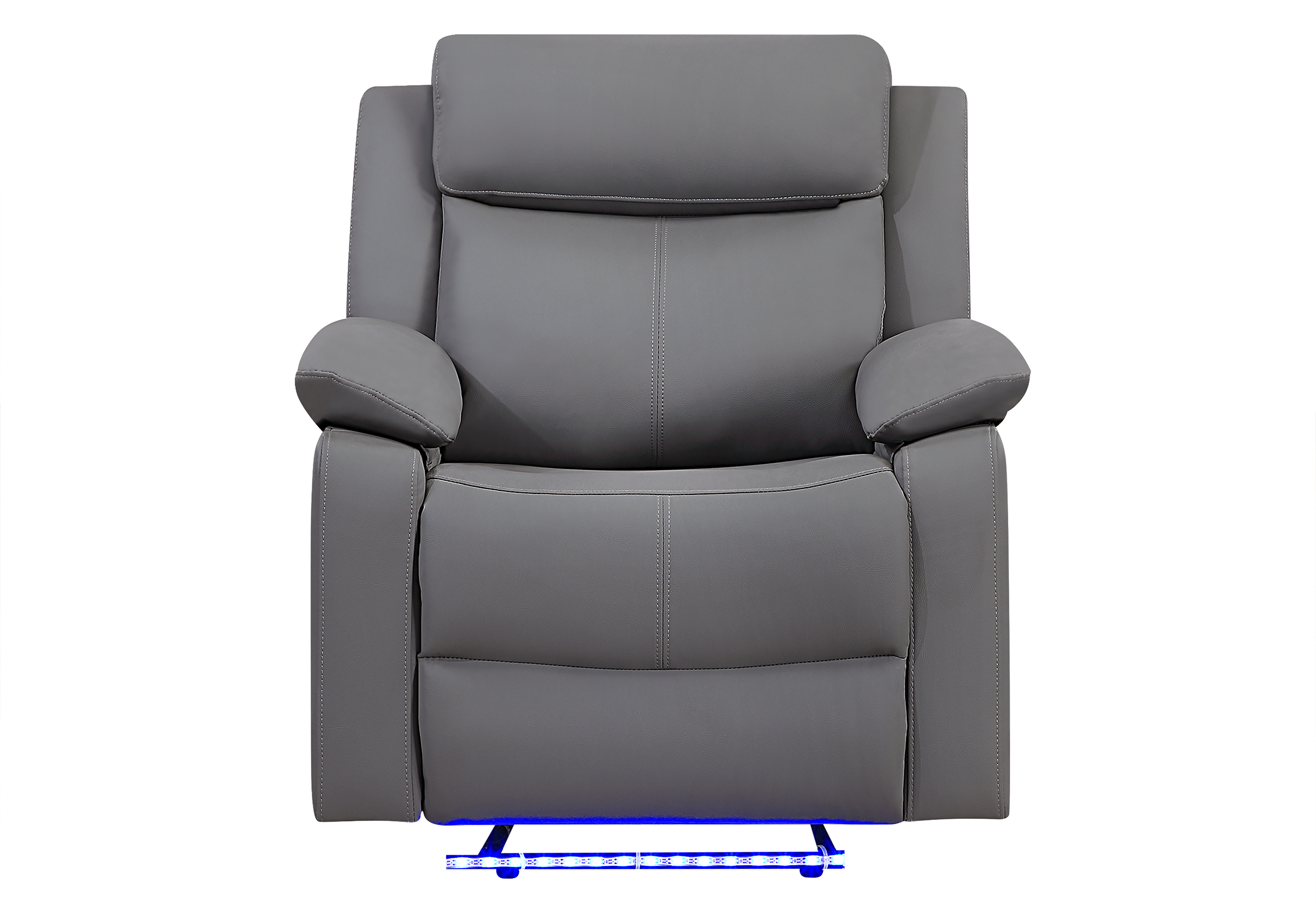 U6026 - 3 Piece Living Room Set (46A Reclining Sofa, Console Reclining Loveseat With Speaker) - Gray - Image 10