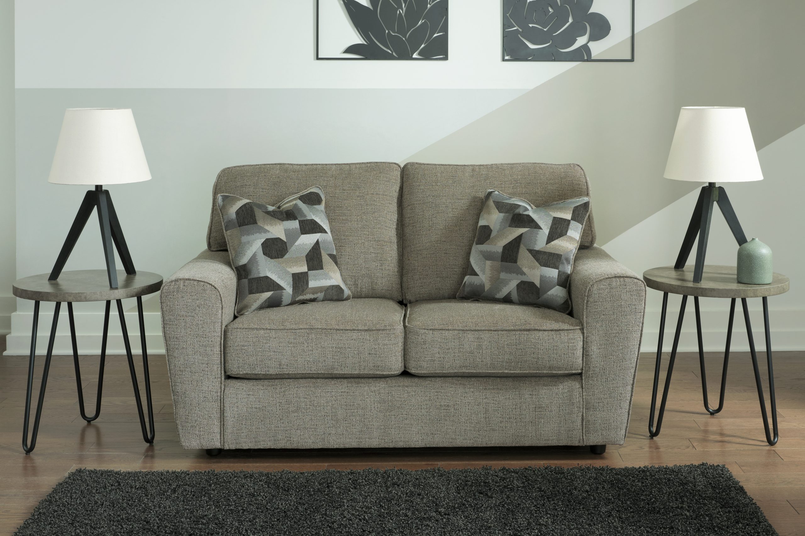Cascilla - 2 Pc. - Sofa, Loveseat - Pewter - Image 3