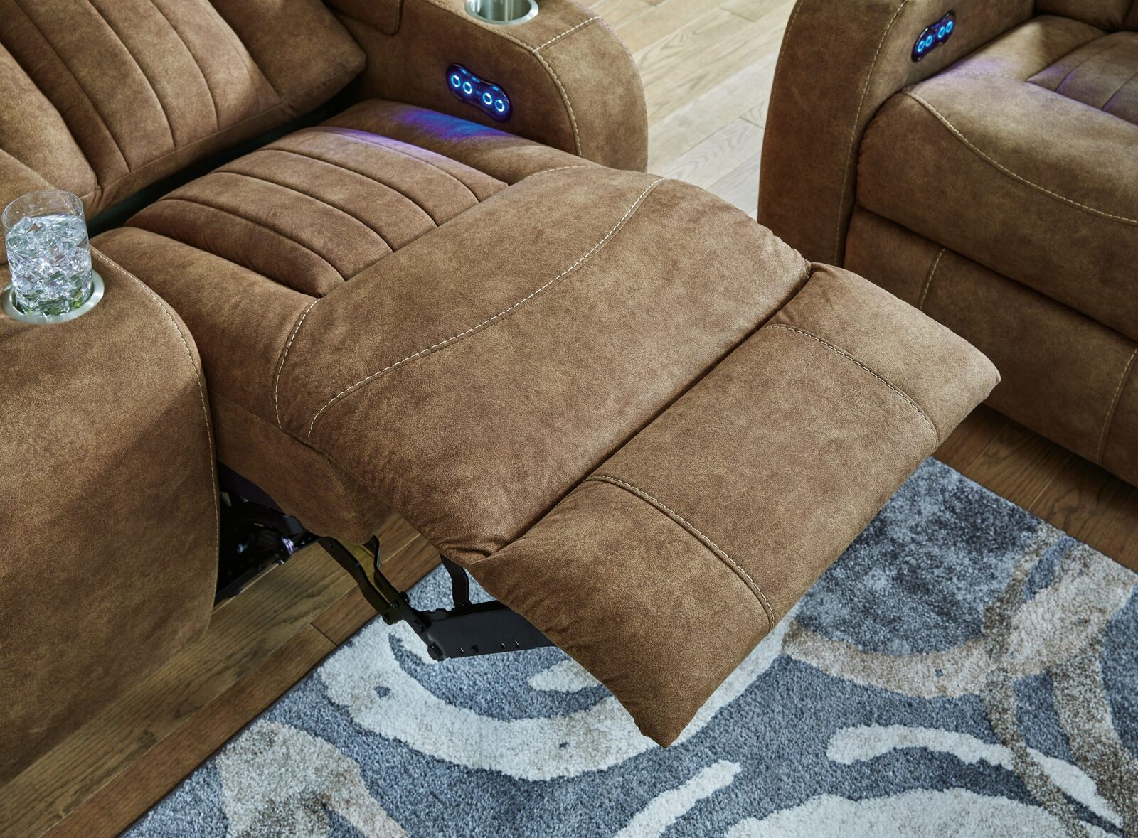 Wolfridge - Power Reclining Loveseat With Console /Adj Hdrst - Brindle - Image 13